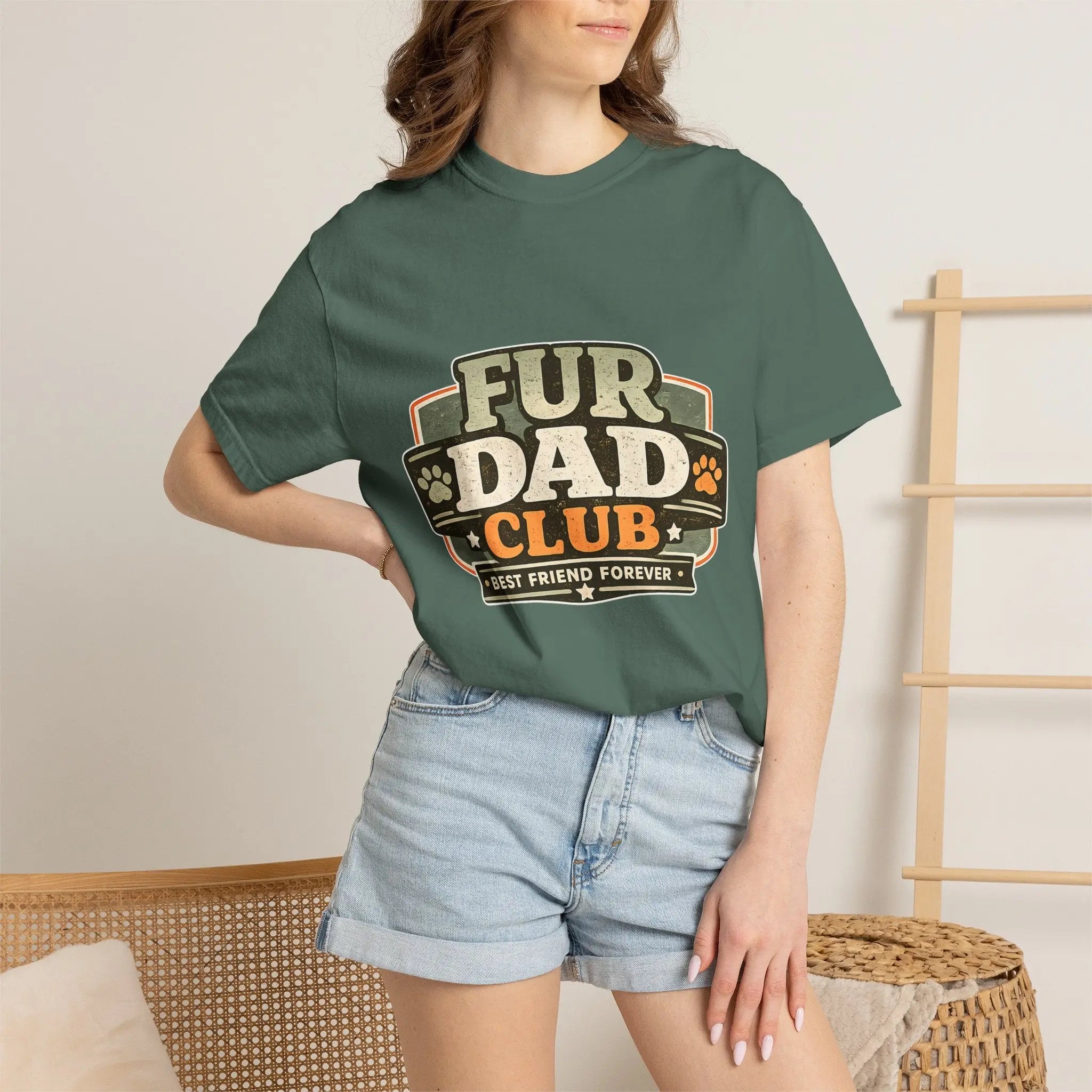 Fur Dad Club T-Shirt — Best Friend Forever Pet Dad Tee Printify