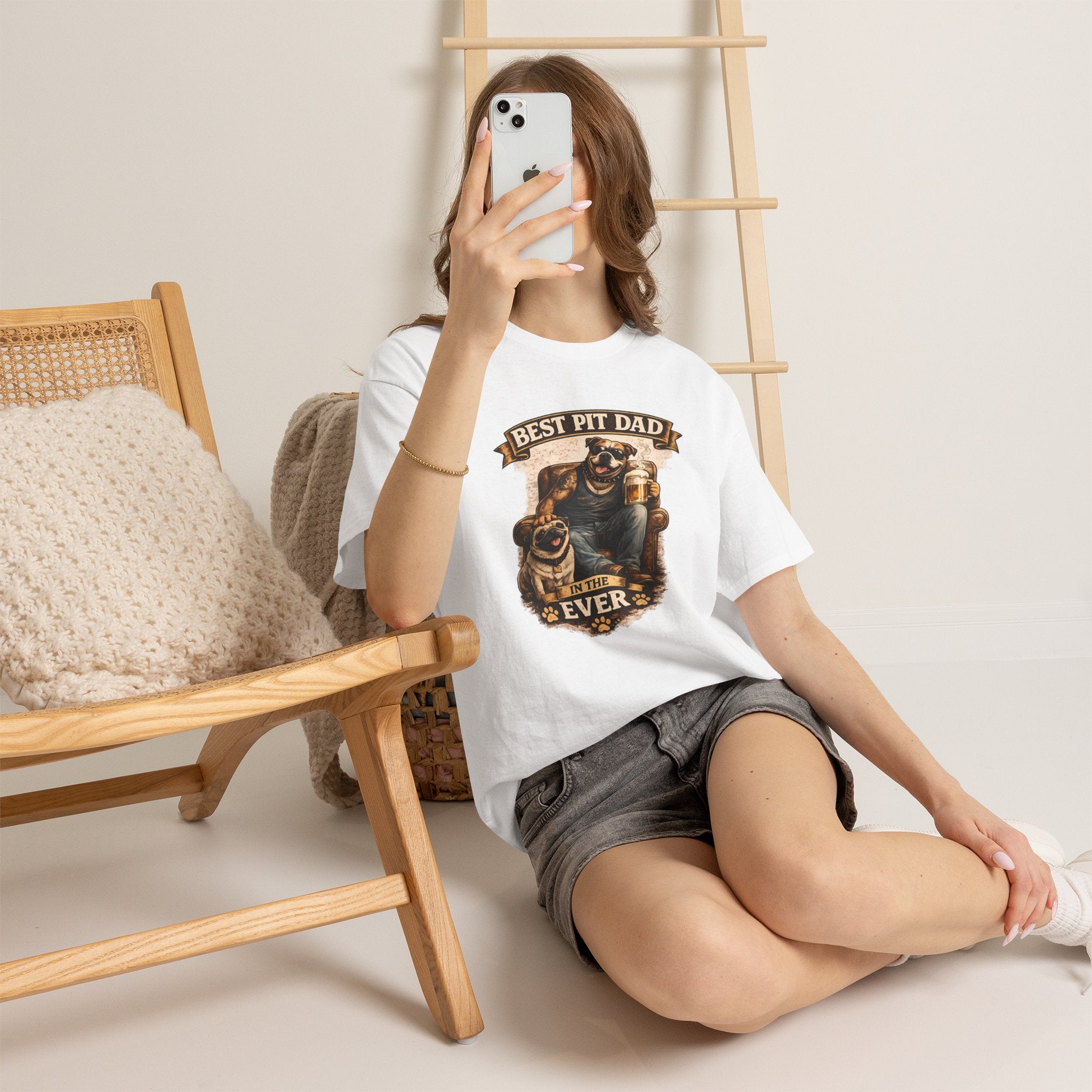 Pit Bull Dad T‑Shirt - “Best Pit Dad Ever” Cute Pitbull Father Tee