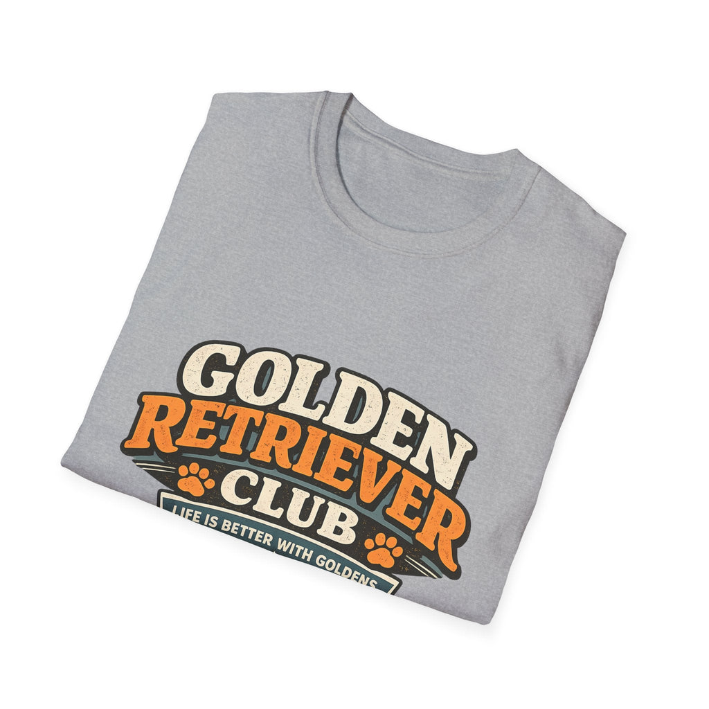 Golden Retriever Club T-Shirt — Retro Paw Print Dog Lover Tee Printify
