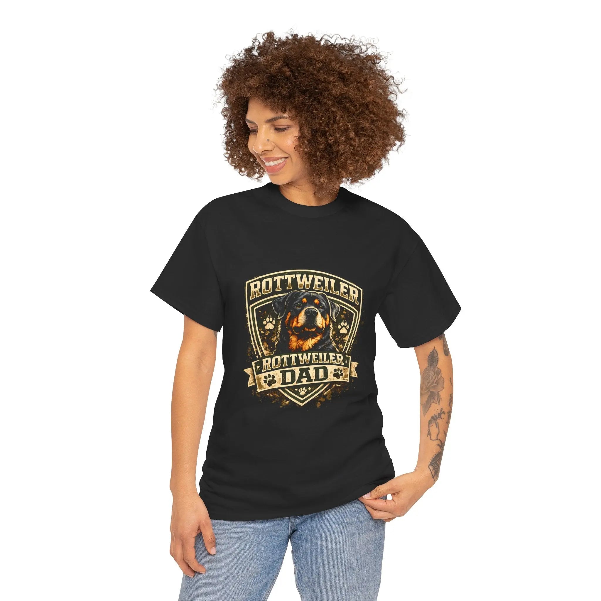 Rottweiler Dad T-Shirt — Proud Rottweiler Owner Tee, Dog Dad Gift