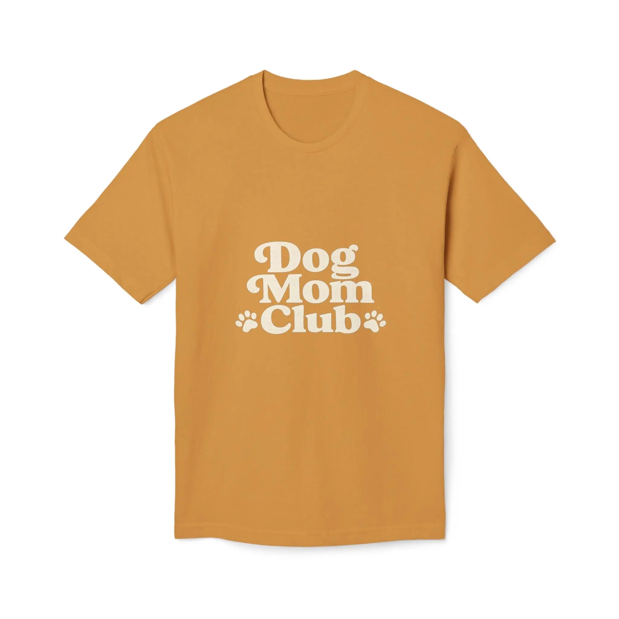 Dog Mom Club T-Shirt — Cute Paw Print Graphic Tee for Dog Lovers Printify