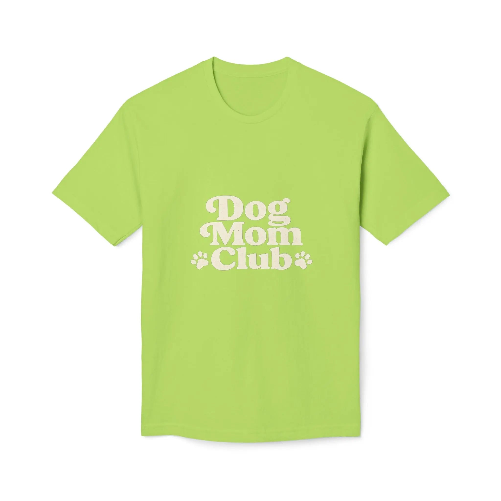 Dog Mom Club T-Shirt — Cute Paw Print Graphic Tee for Dog Lovers Printify