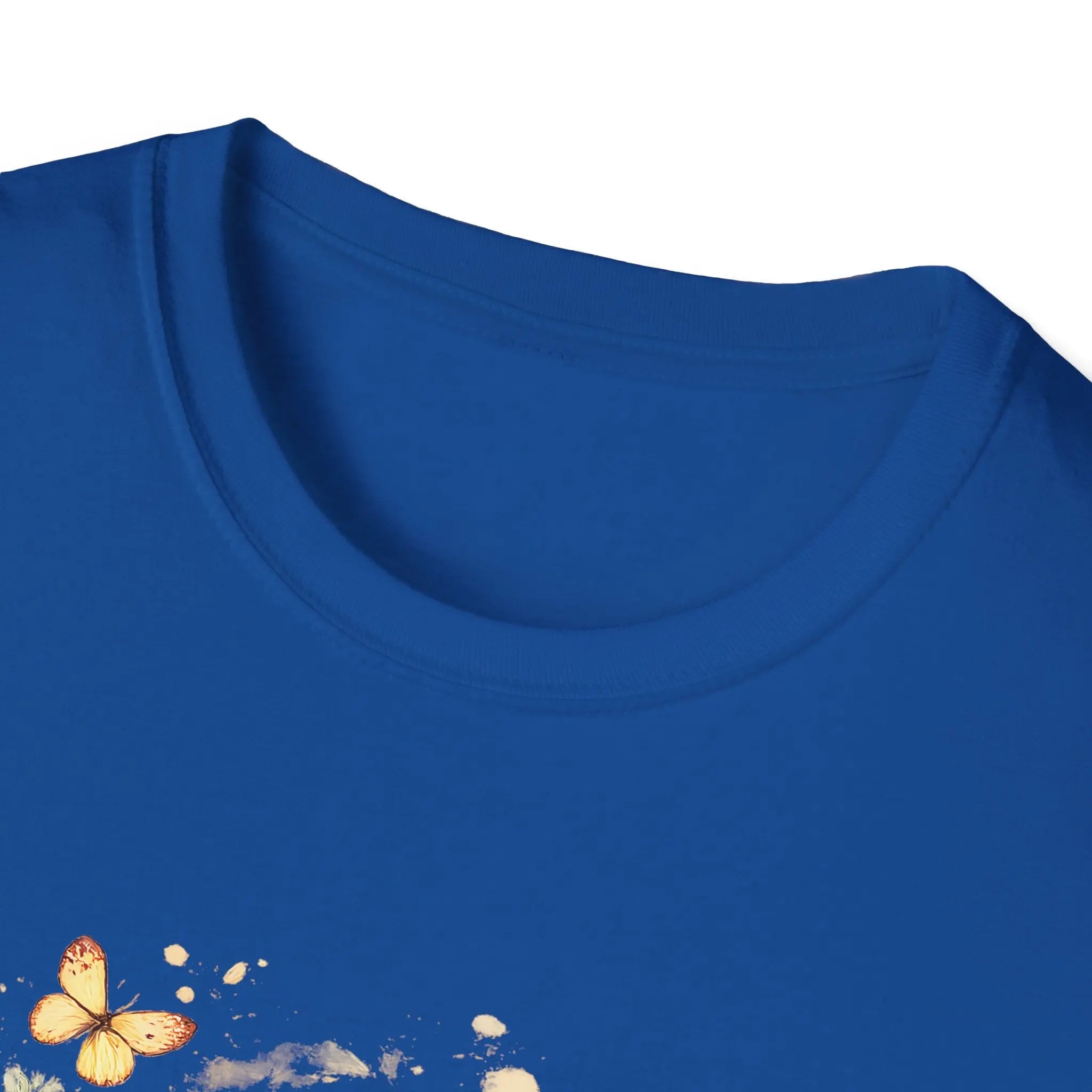 Golden Retriever Floral T-Shirt — Cute Dog with Butterflies Design Printify