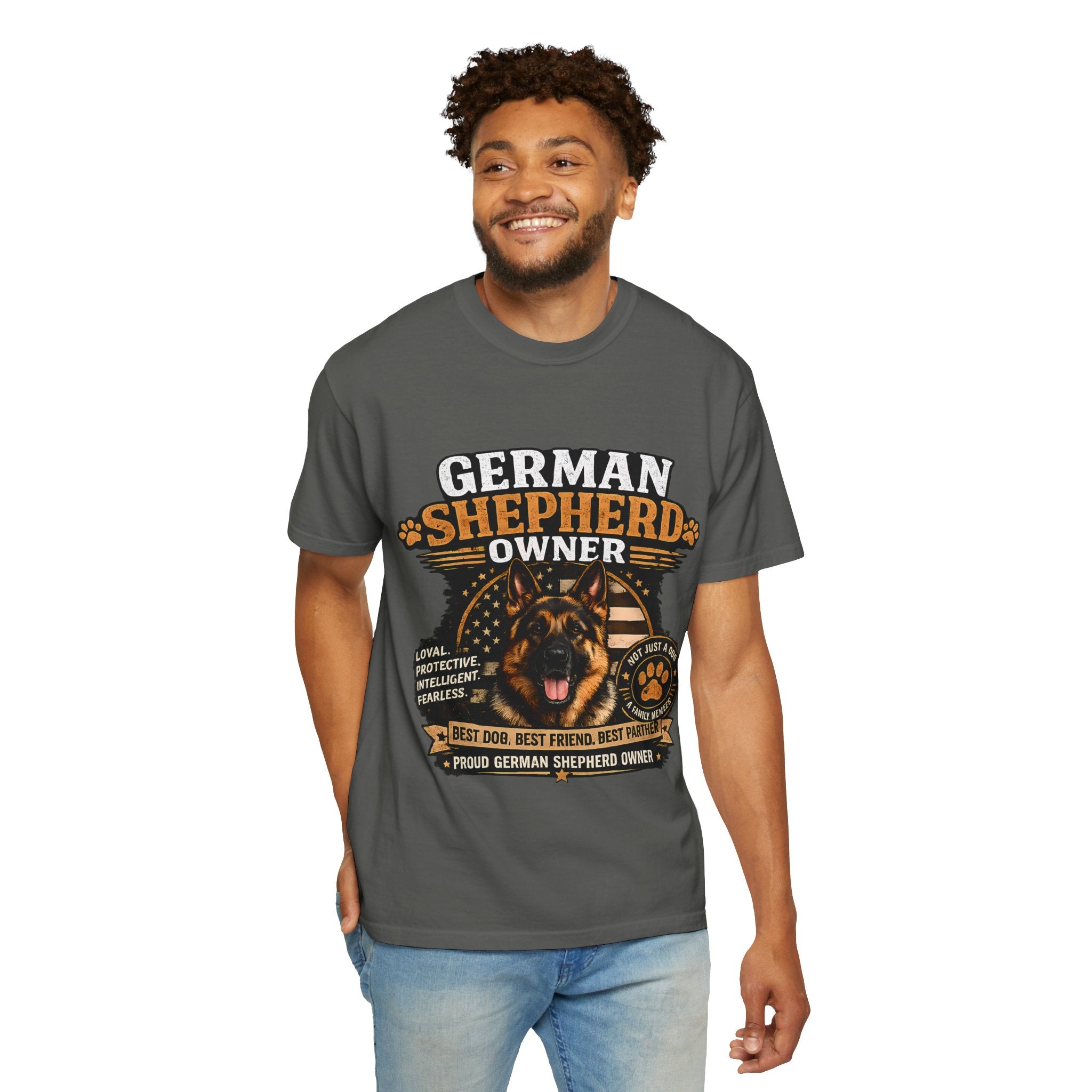 German Shepherd Owner T-Shirt — Proud Dog Dad/Mom Graphic Tee