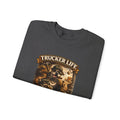 Trucker Life Crewneck Sweatshirt – "Love My Freedom" Vintage Trucker Graphic