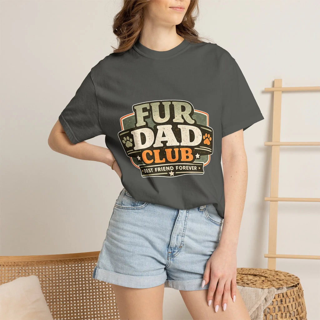 Fur Dad Club T-Shirt — Best Friend Forever Pet Dad Tee Printify