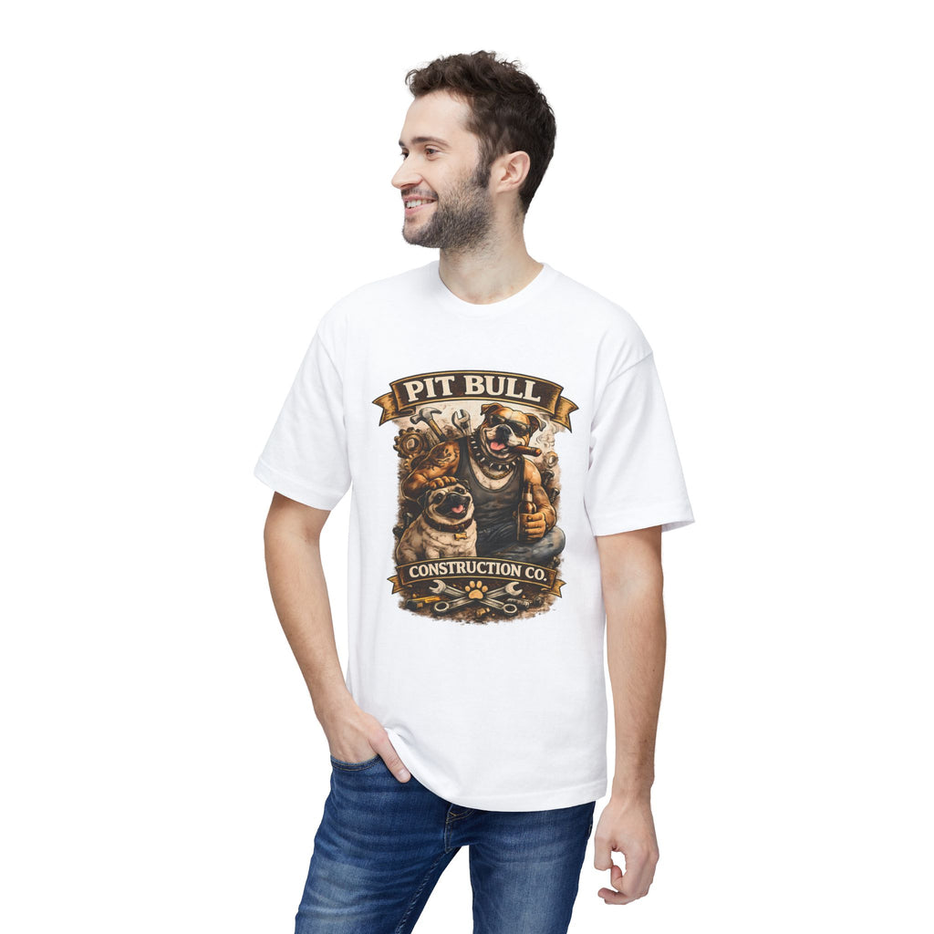 Pit Bull Construction Co. T-Shirt — Vintage Working Dog Graphic Tee