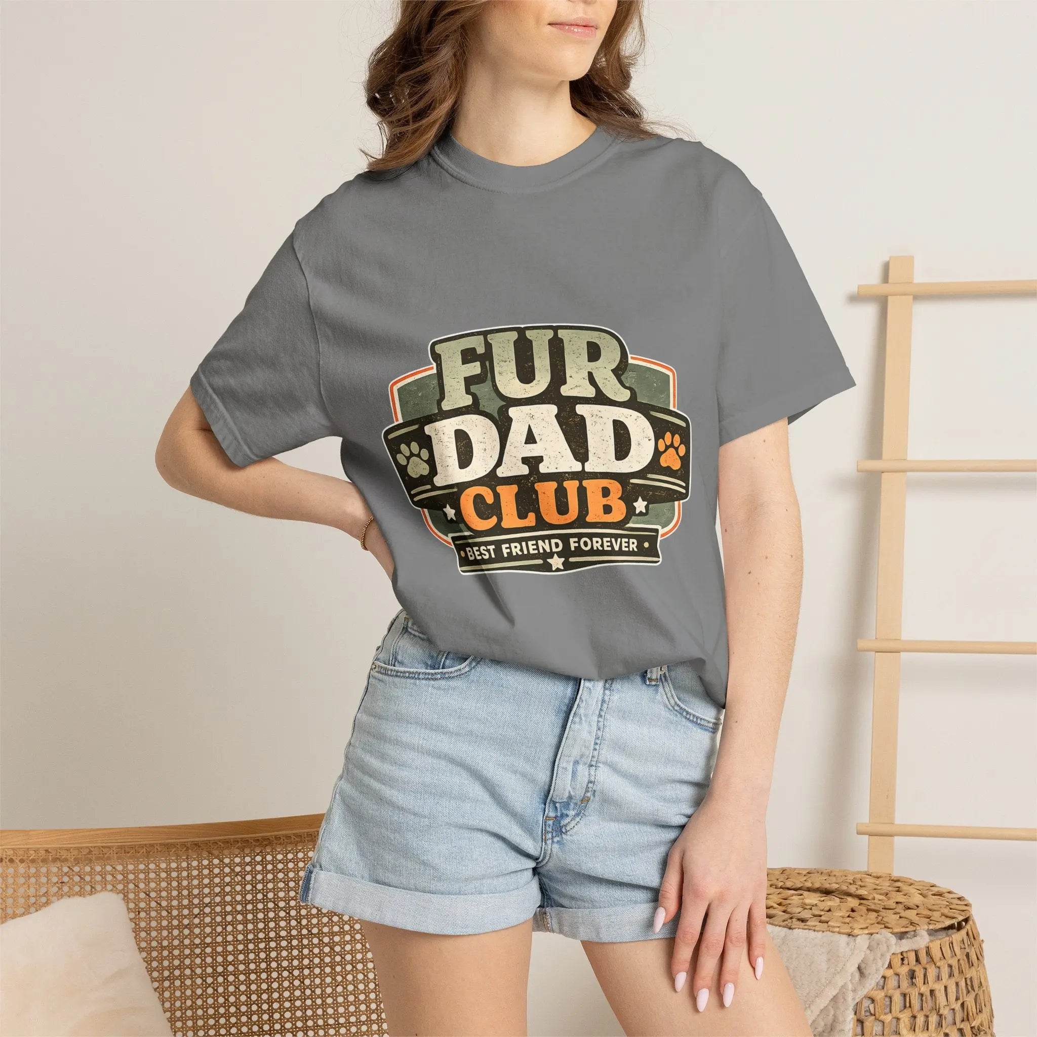 Fur Dad Club T-Shirt — Best Friend Forever Pet Dad Tee Printify