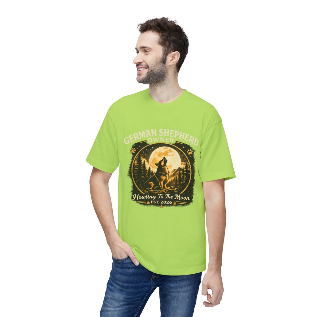 Howling to the Moon German Shepherd T-Shirt — Dog Owner Gift Printify