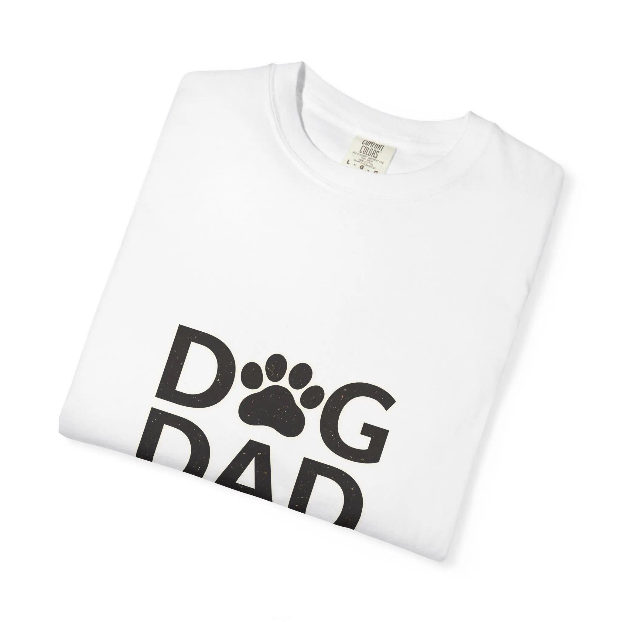 Dog Dad T-Shirt — Paw Print Graphic Tee for Dog Lovers