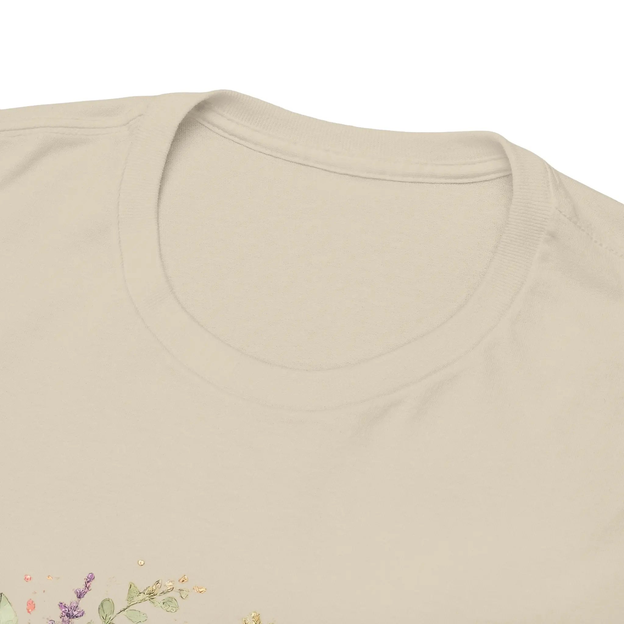Golden Retriever Floral Tee — Happy Dog with Sunflowers & Roses Printify