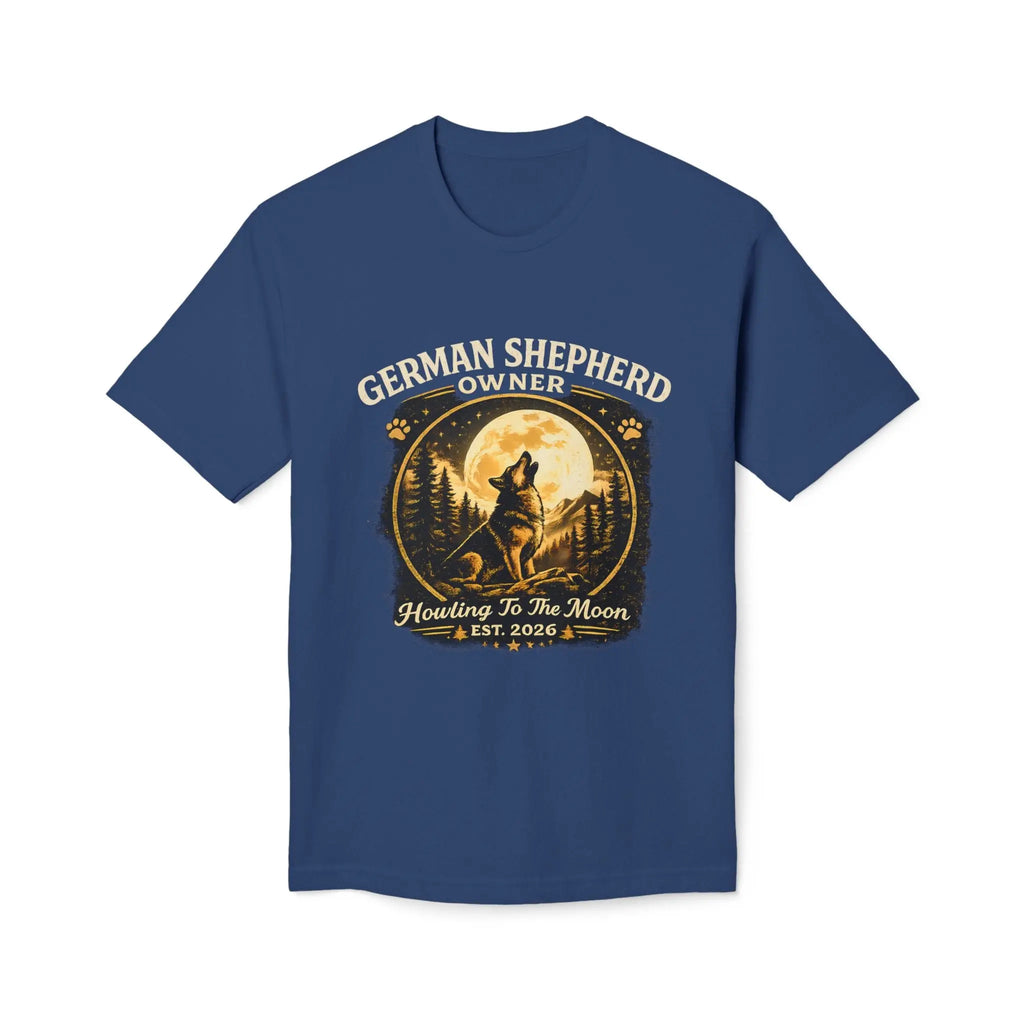 Howling to the Moon German Shepherd T-Shirt — Dog Owner Gift Printify
