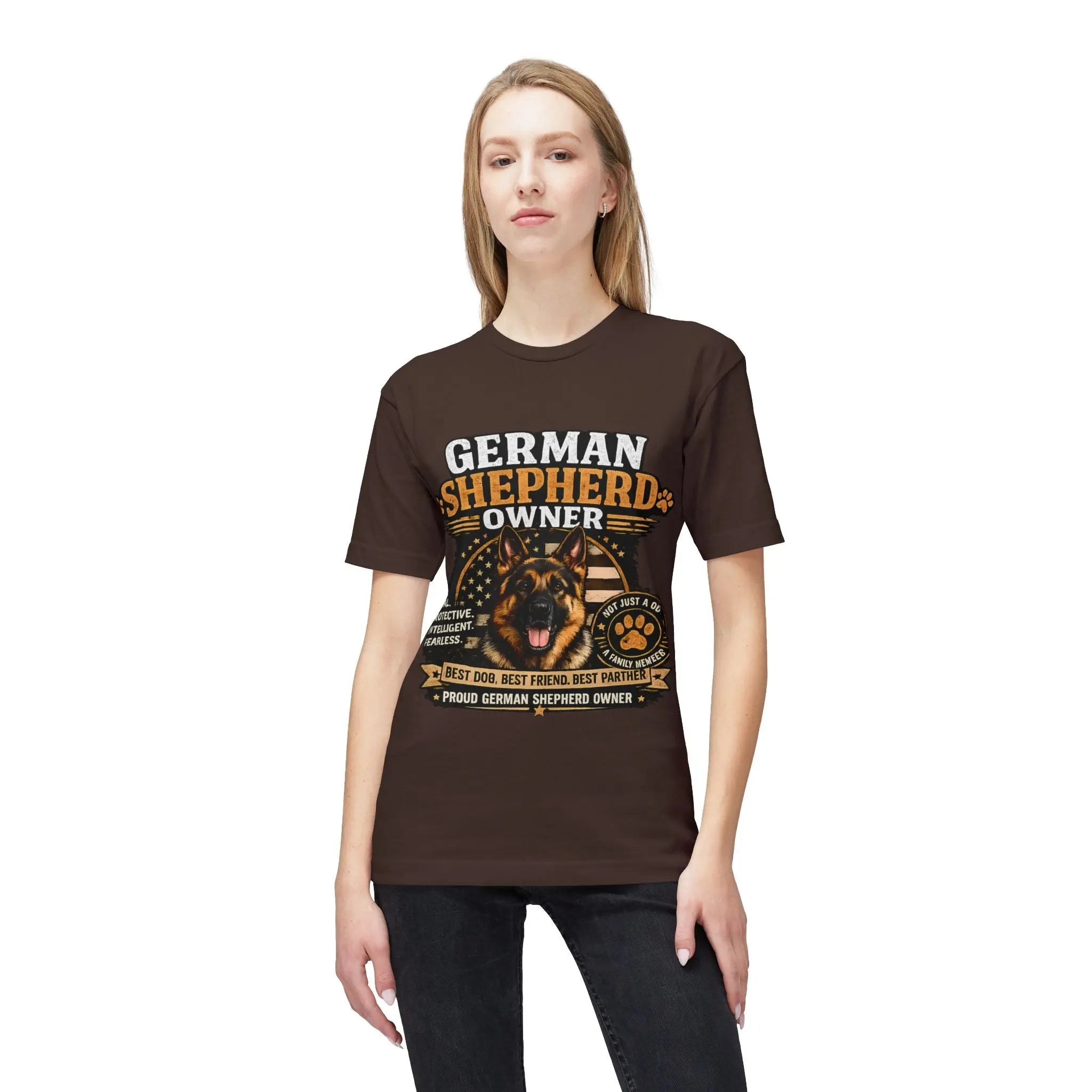 German Shepherd Owner T-Shirt — Proud GSD Dog Dad/Mom Gift Printify