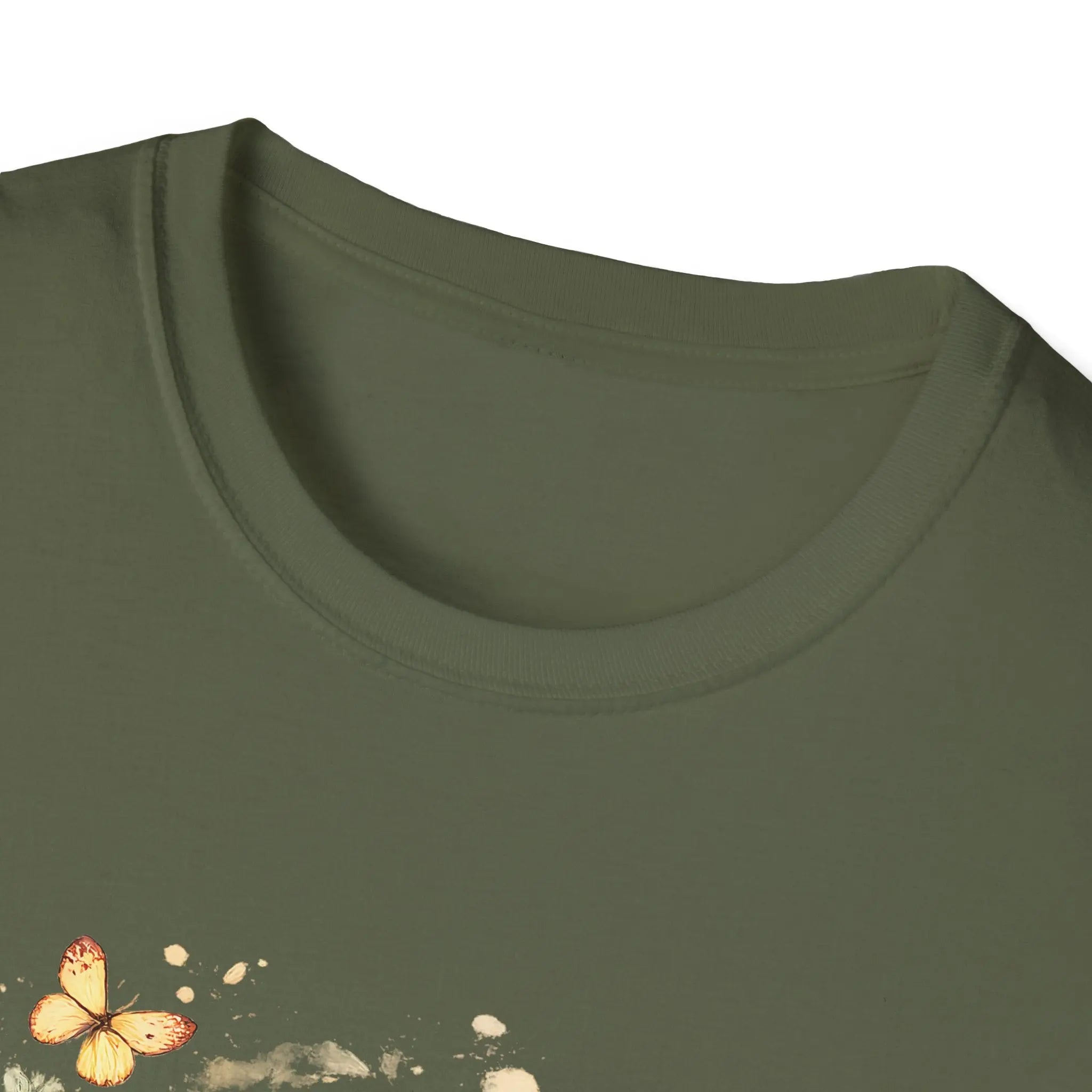 Golden Retriever Floral T-Shirt — Cute Dog with Butterflies Design Printify