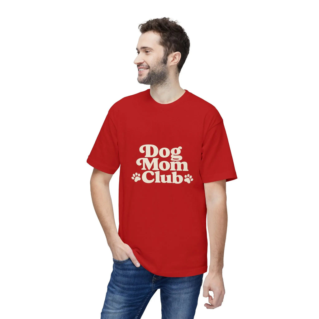 Dog Mom Club T-Shirt — Cute Paw Print Graphic Tee for Dog Lovers Printify