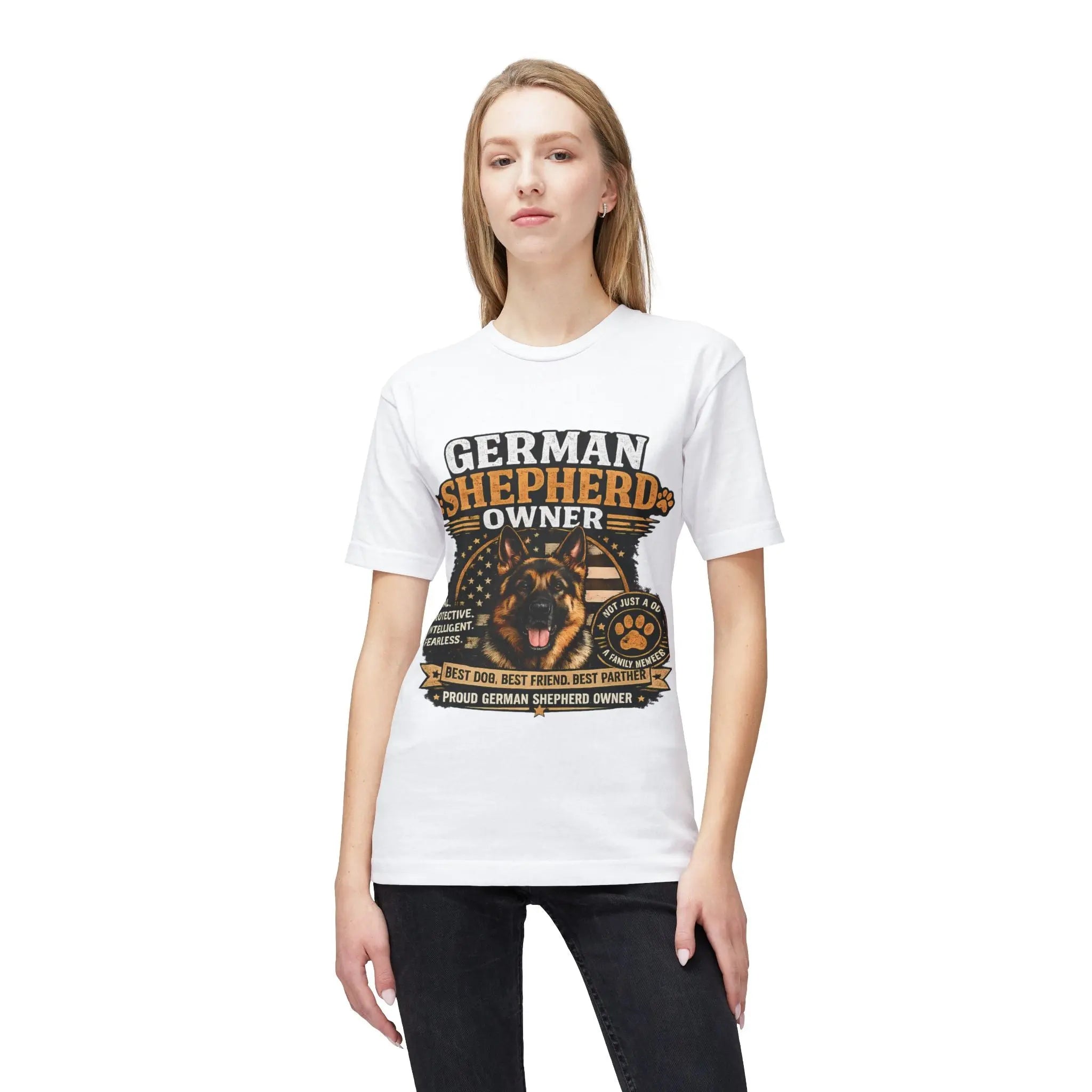 German Shepherd Owner T-Shirt — Proud GSD Dog Dad/Mom Gift Printify