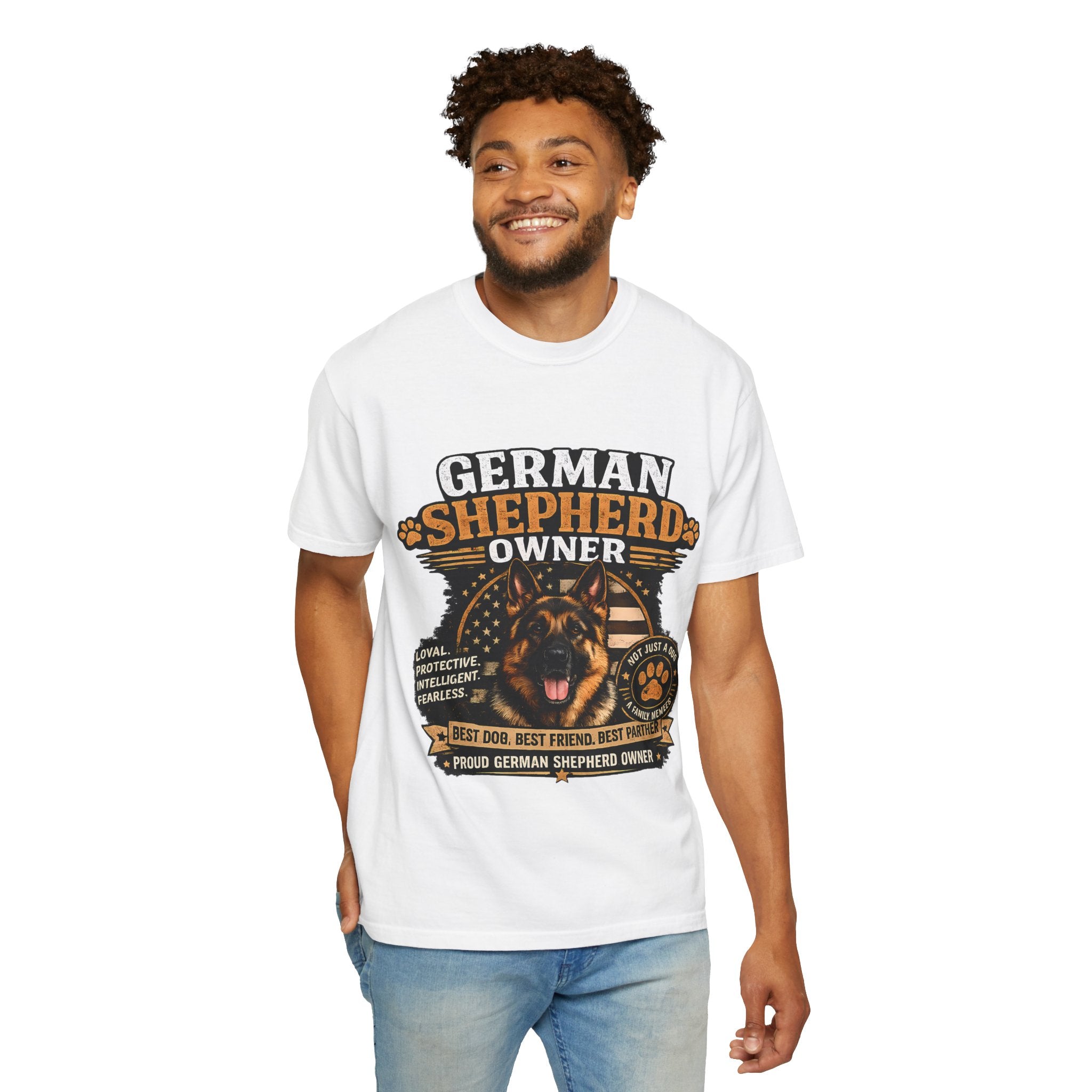 German Shepherd Owner T-Shirt — Proud Dog Dad/Mom Graphic Tee