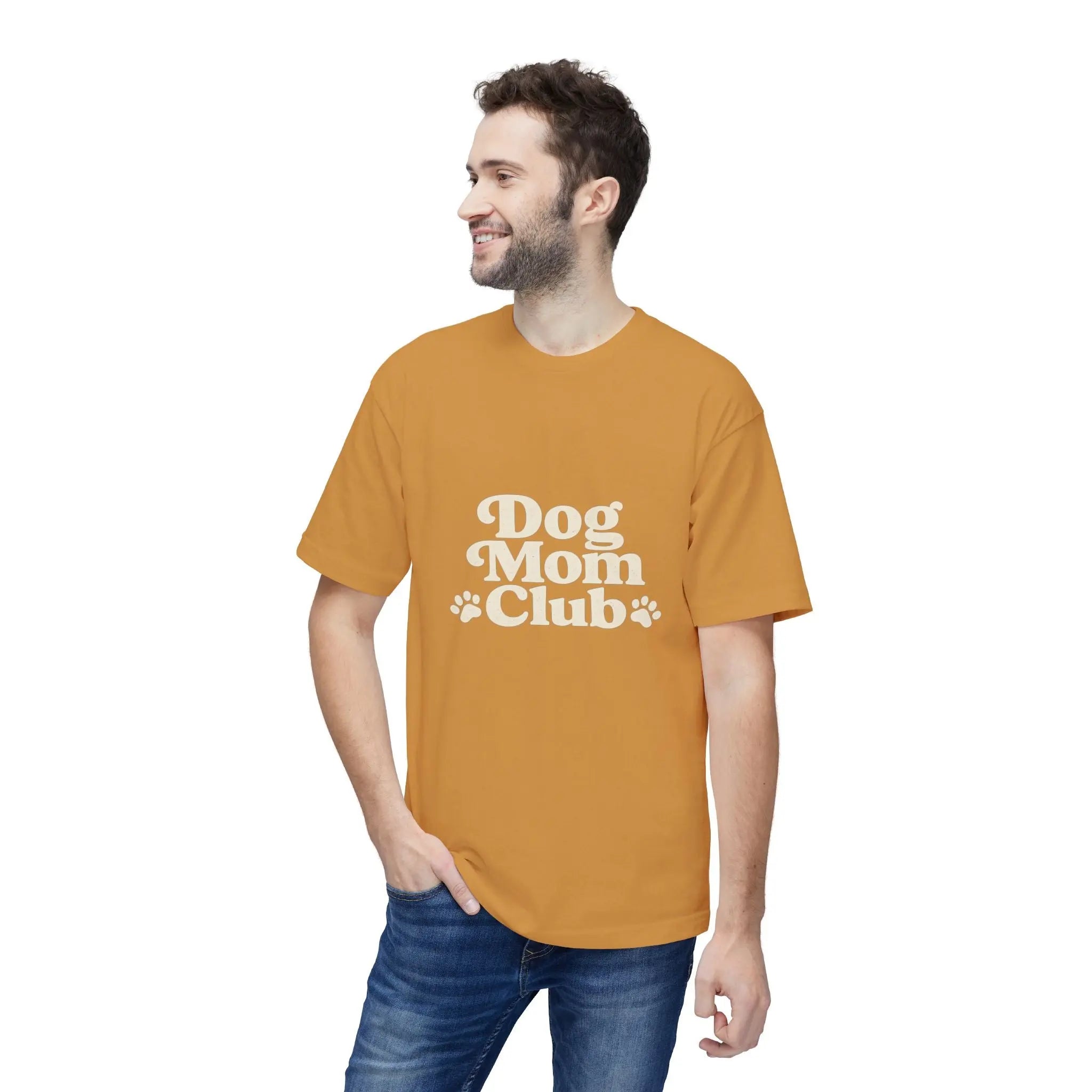 Dog Mom Club T-Shirt — Cute Paw Print Graphic Tee for Dog Lovers Printify