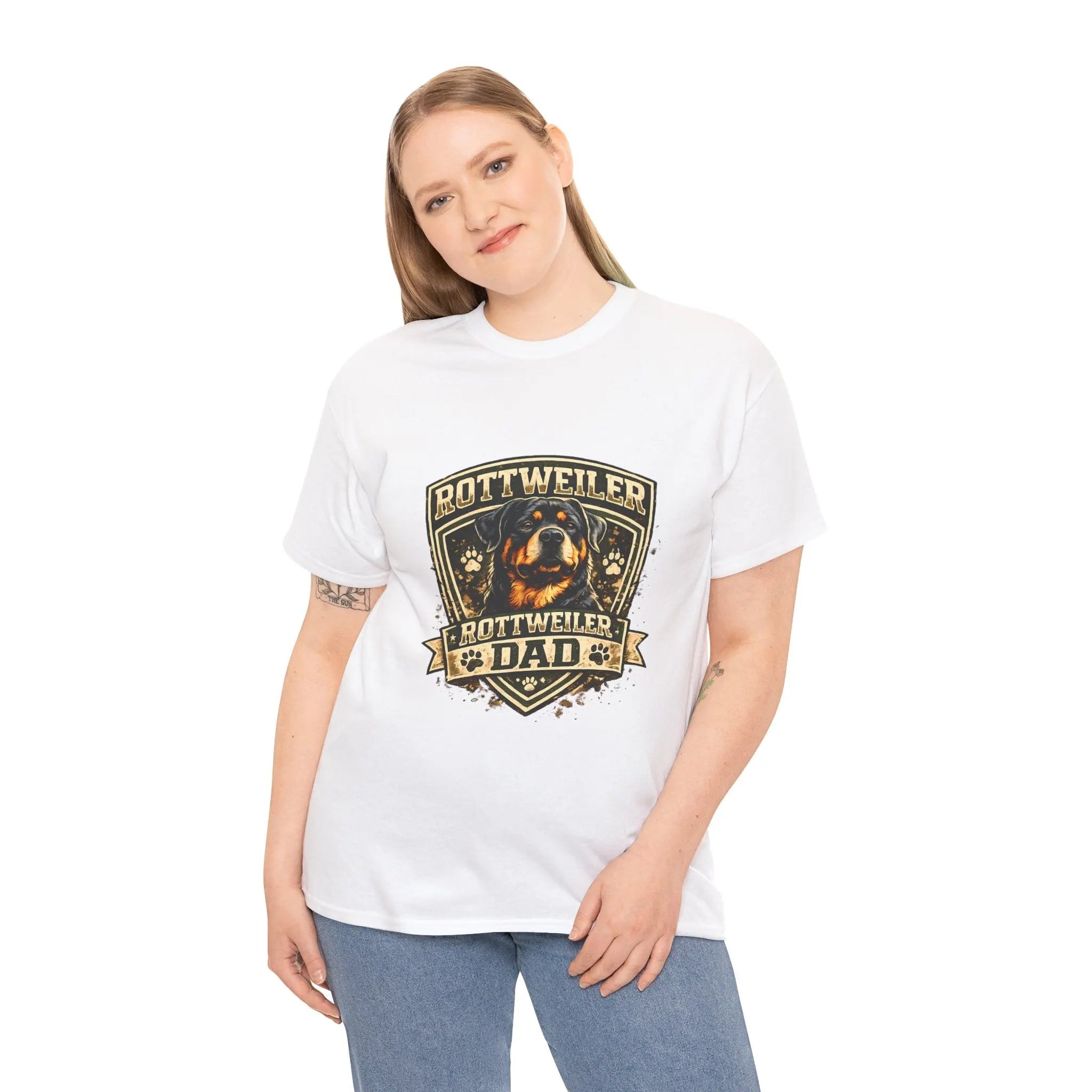 Rottweiler Dad T-Shirt — Proud Rottweiler Owner Tee, Dog Dad Gift