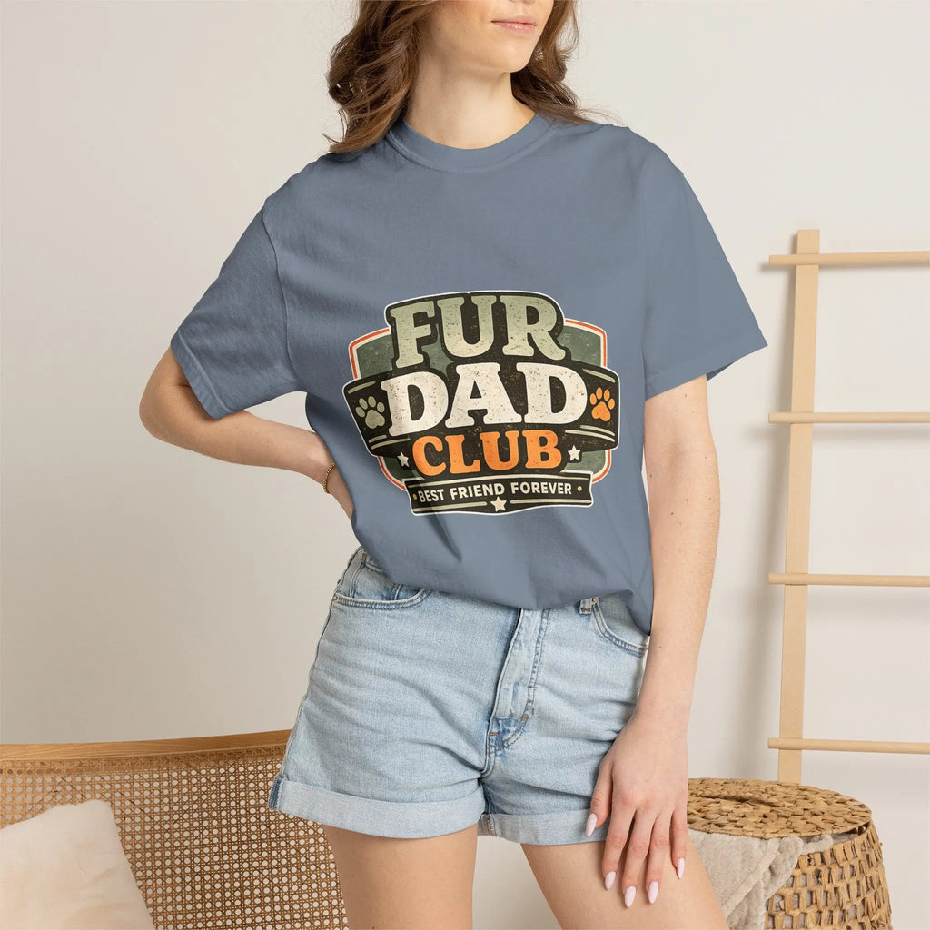 Fur Dad Club T-Shirt — Best Friend Forever Pet Dad Tee Printify