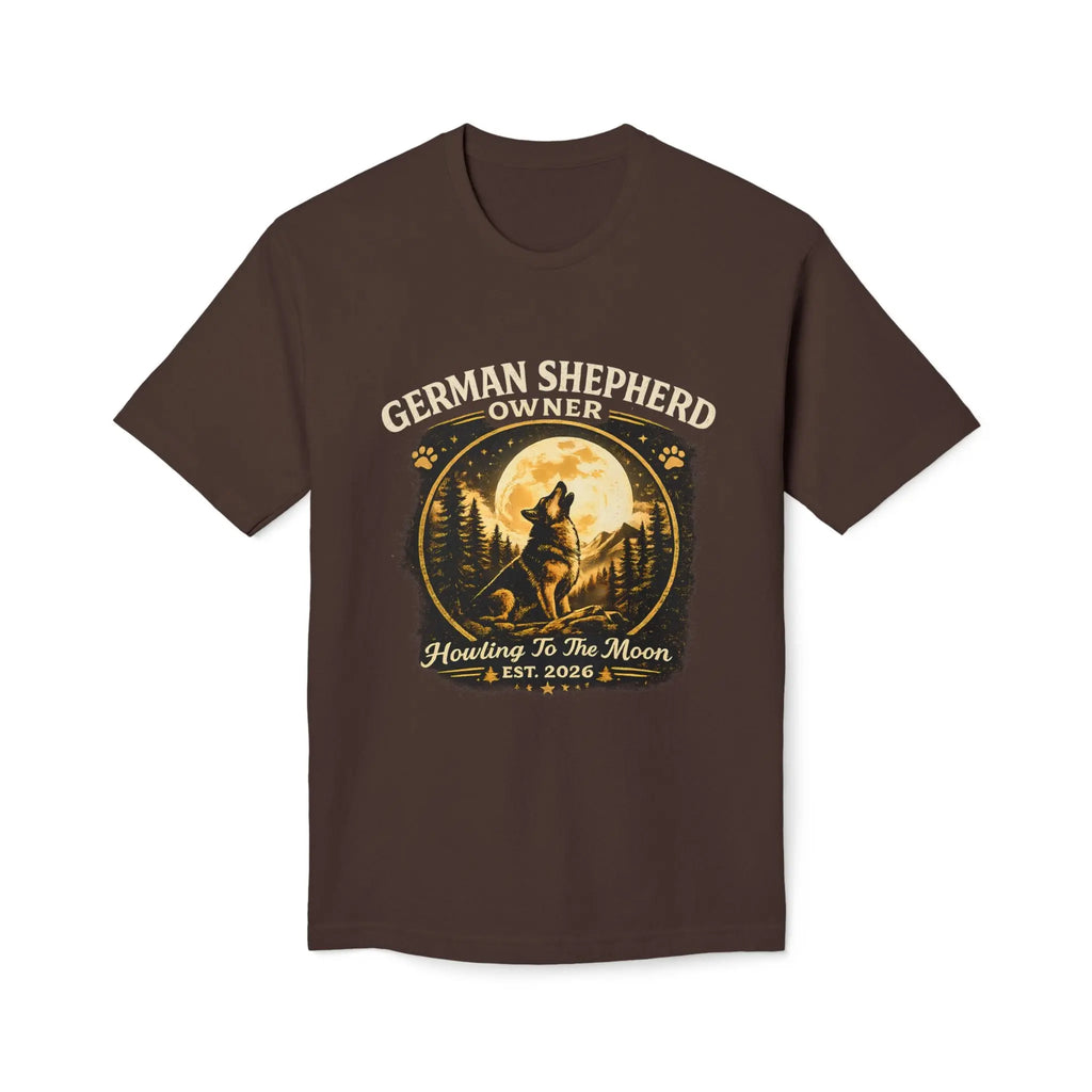 Howling to the Moon German Shepherd T-Shirt — Dog Owner Gift Printify