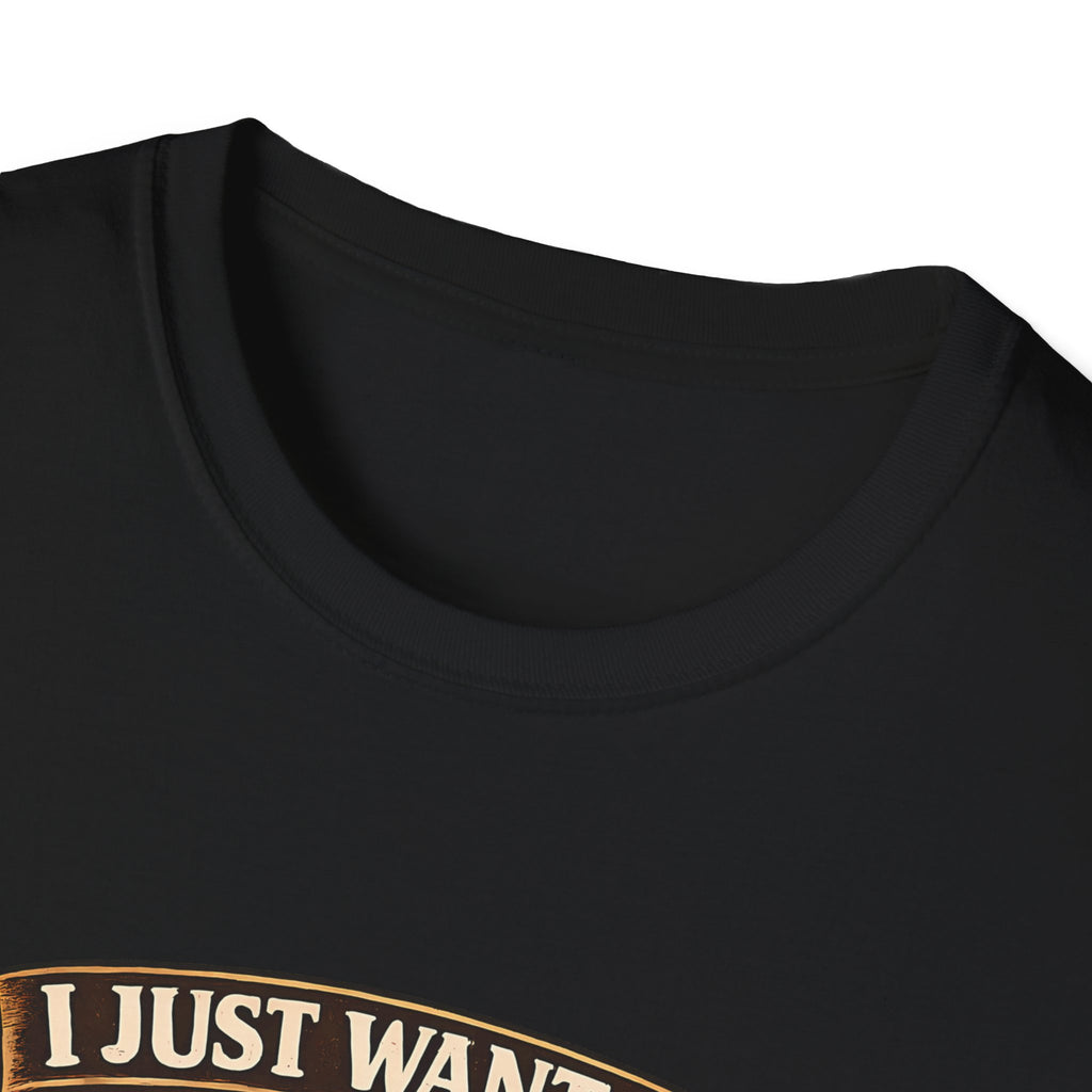 Beer & Dog T-Shirt — "I Just Want to Drink Beer & Hang With My Dog" Graphic Tee
