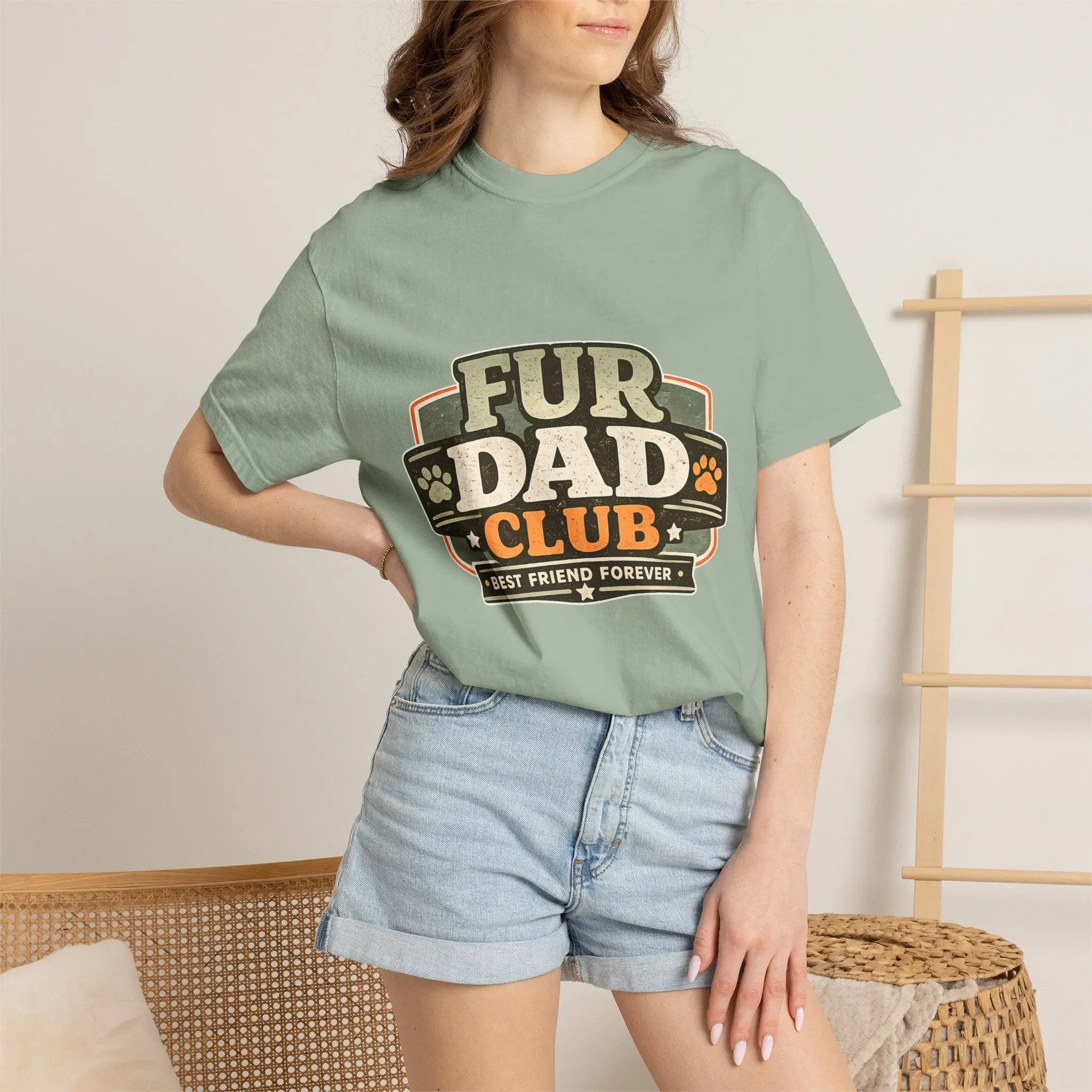 Fur Dad Club T-Shirt — Best Friend Forever Pet Dad Tee Printify