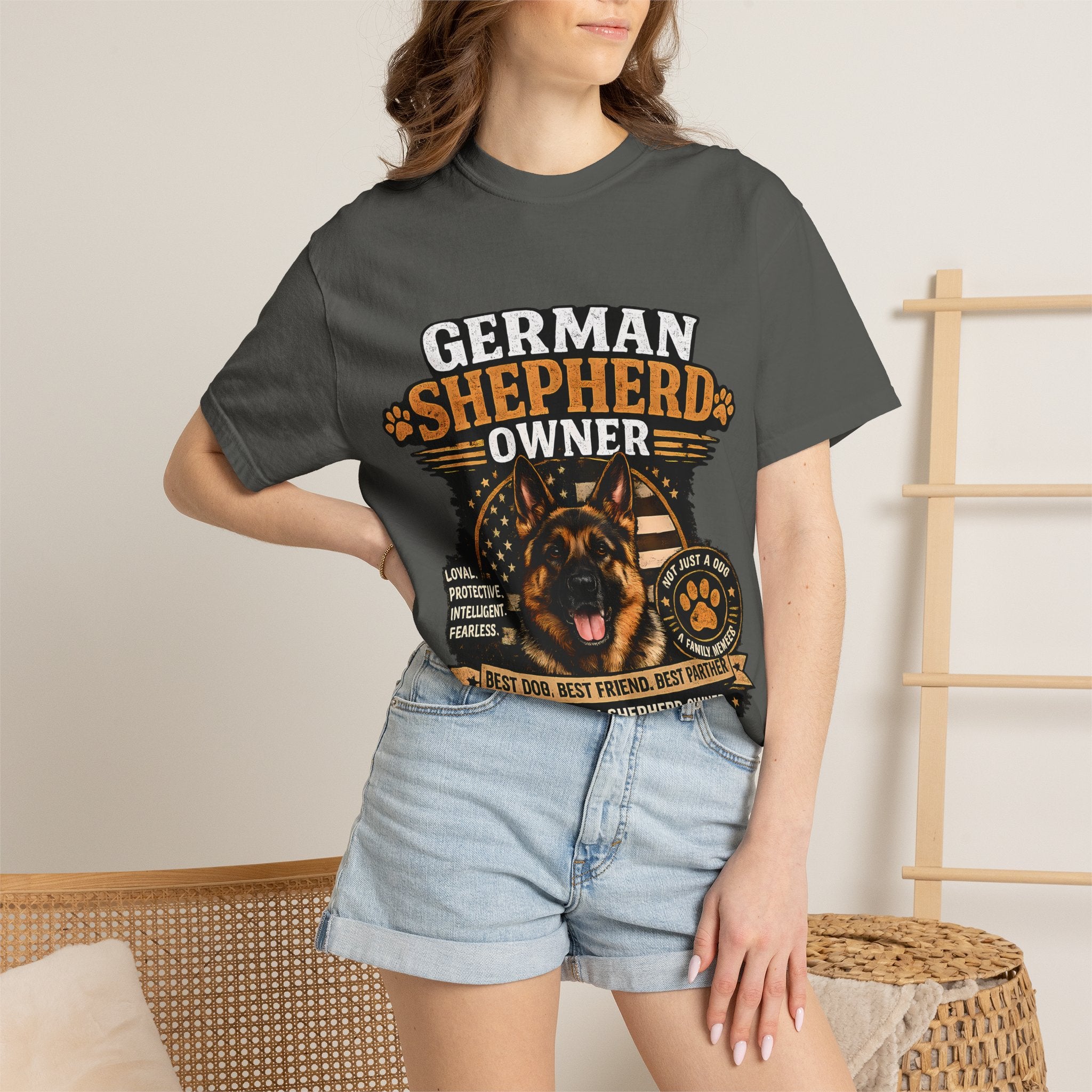 German Shepherd Owner T-Shirt — Proud Dog Dad/Mom Graphic Tee