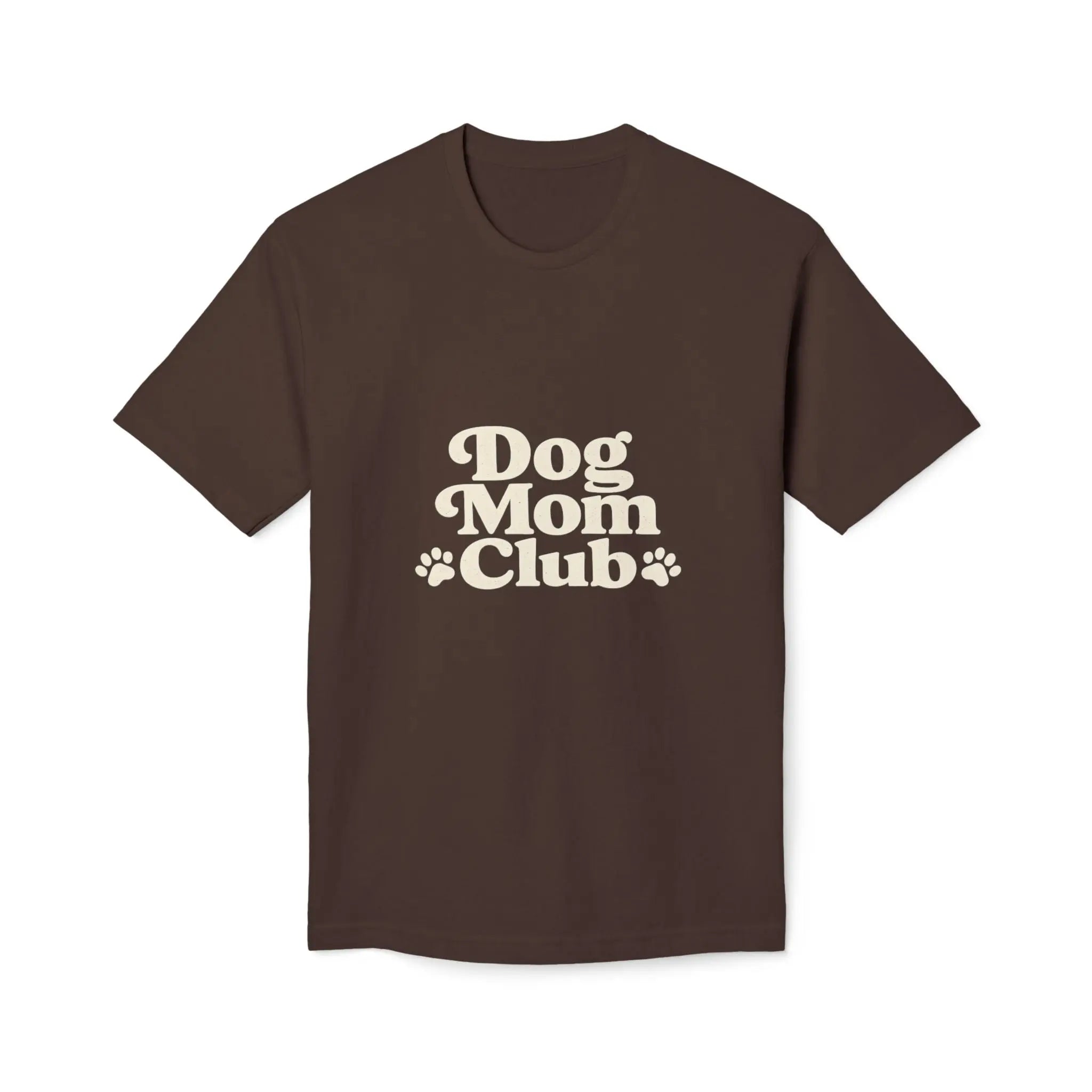 Dog Mom Club T-Shirt — Cute Paw Print Graphic Tee for Dog Lovers Printify