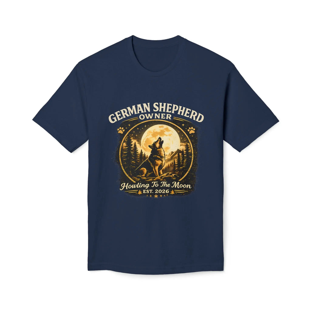 Howling to the Moon German Shepherd T-Shirt — Dog Owner Gift Printify