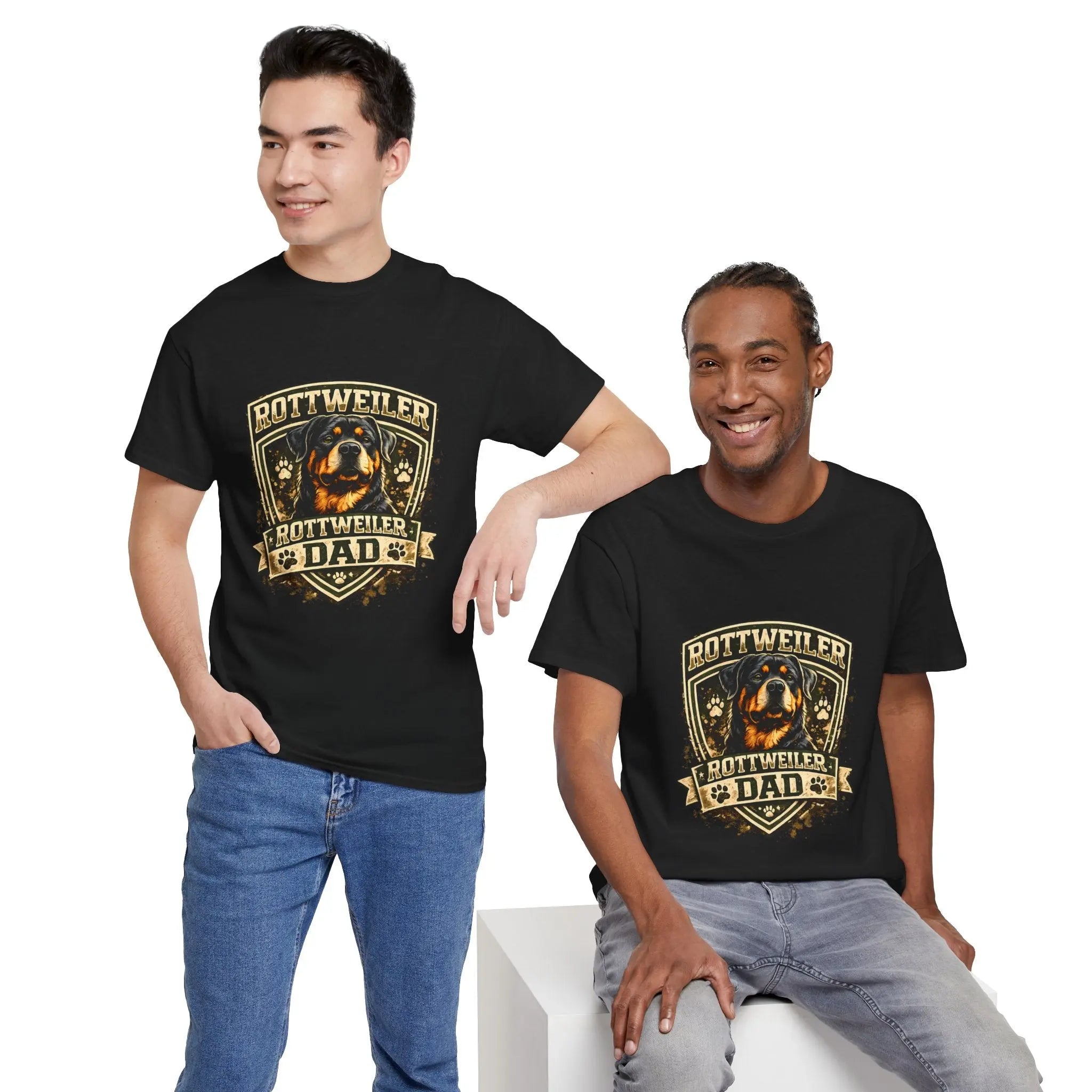 Rottweiler Dad T-Shirt — Proud Rottweiler Owner Tee, Dog Dad Gift