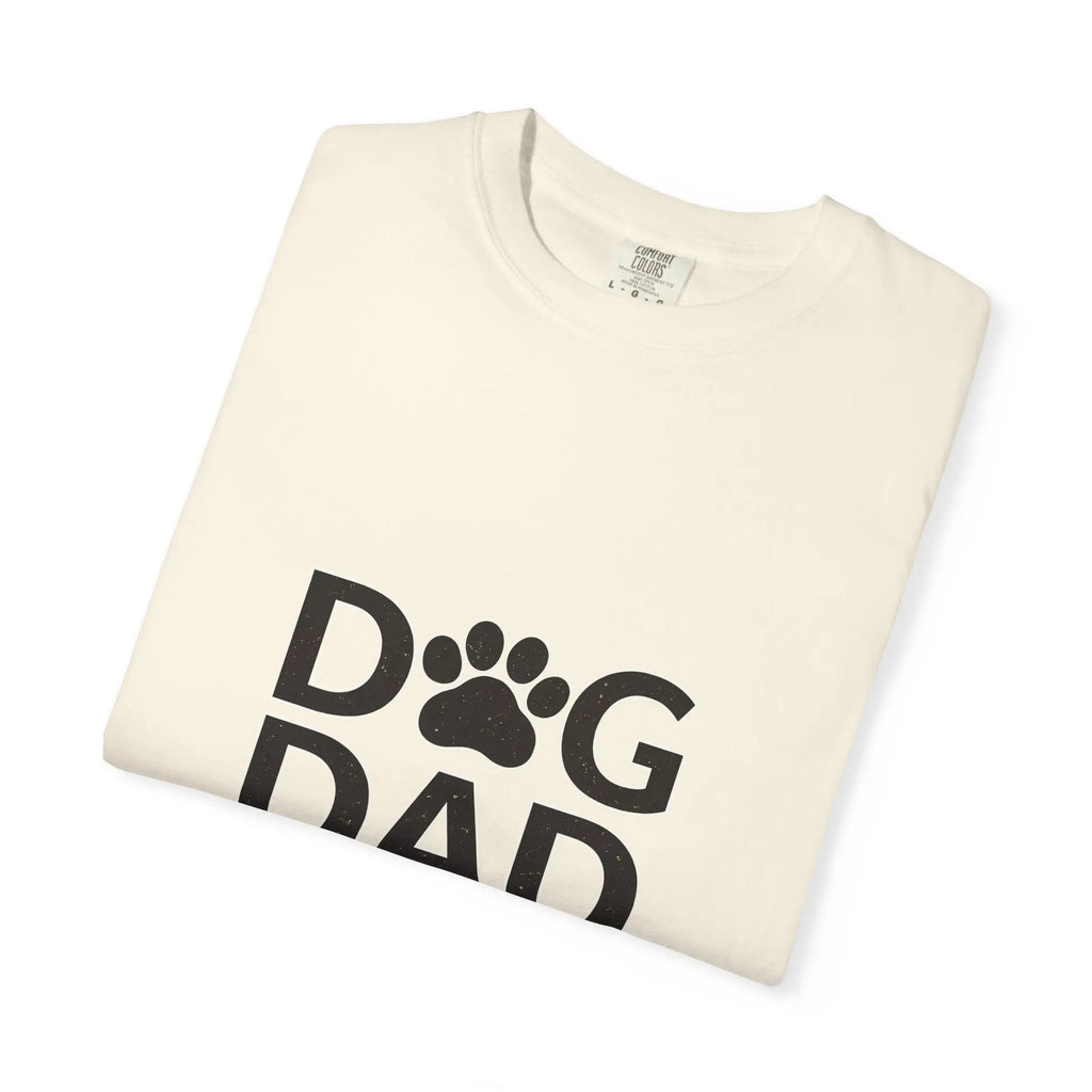 Dog Dad T-Shirt — Paw Print Graphic Tee for Dog Lovers
