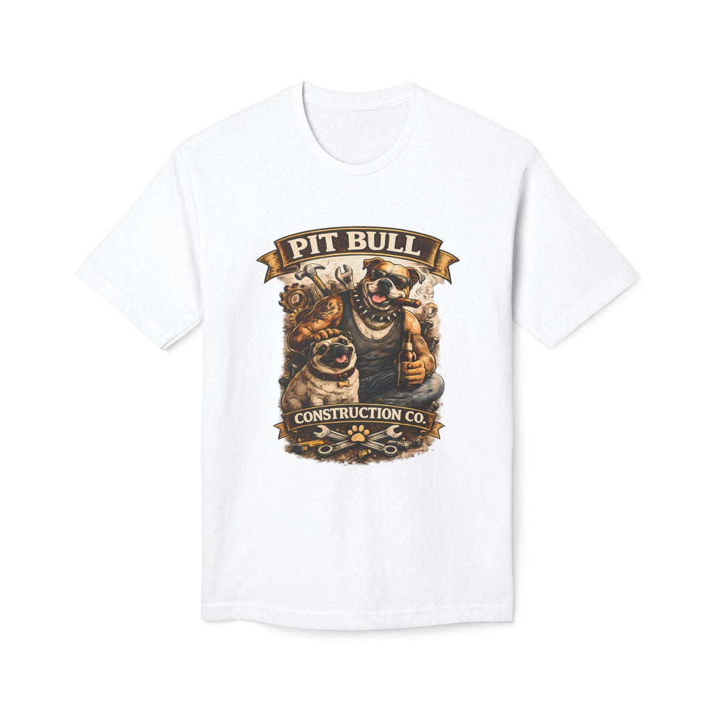 Pit Bull Construction Co. T-Shirt — Vintage Working Dog Graphic Tee