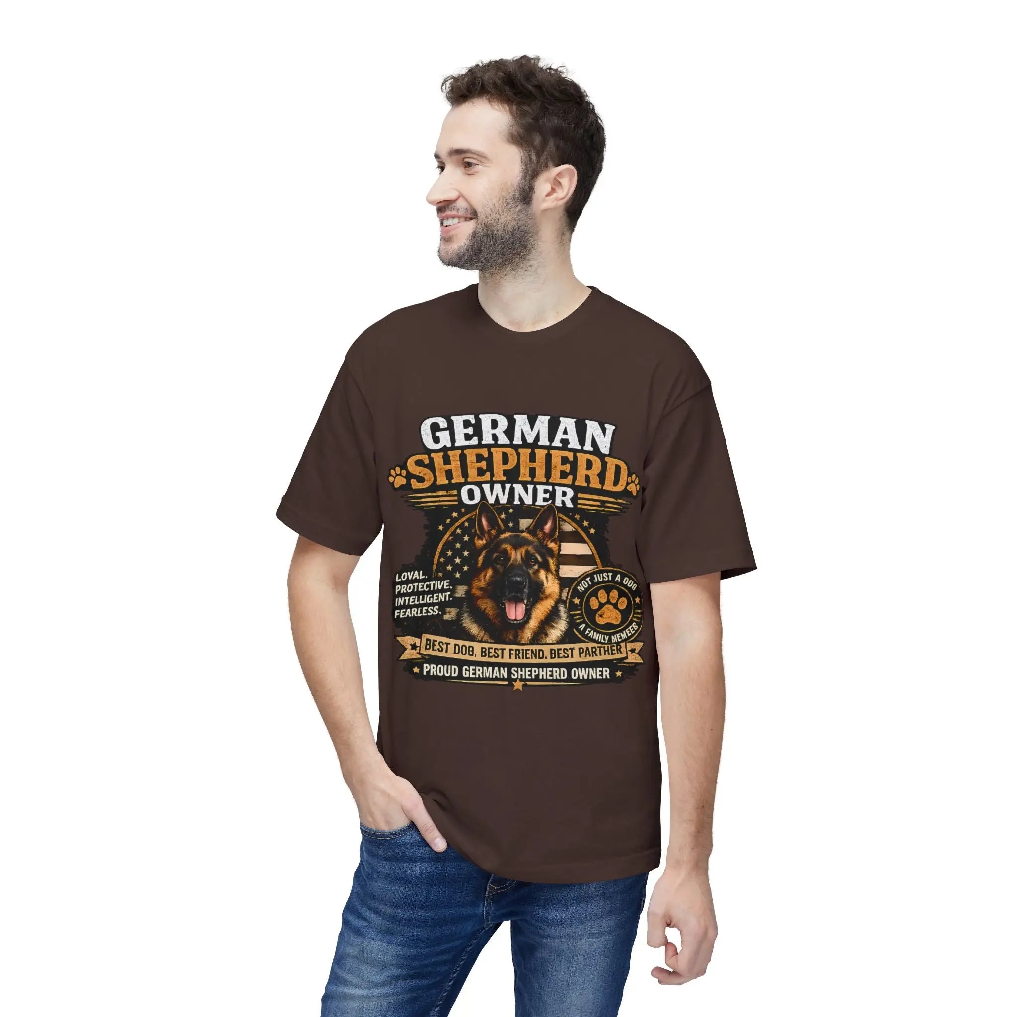 German Shepherd Owner T-Shirt — Proud GSD Dog Dad/Mom Gift Printify