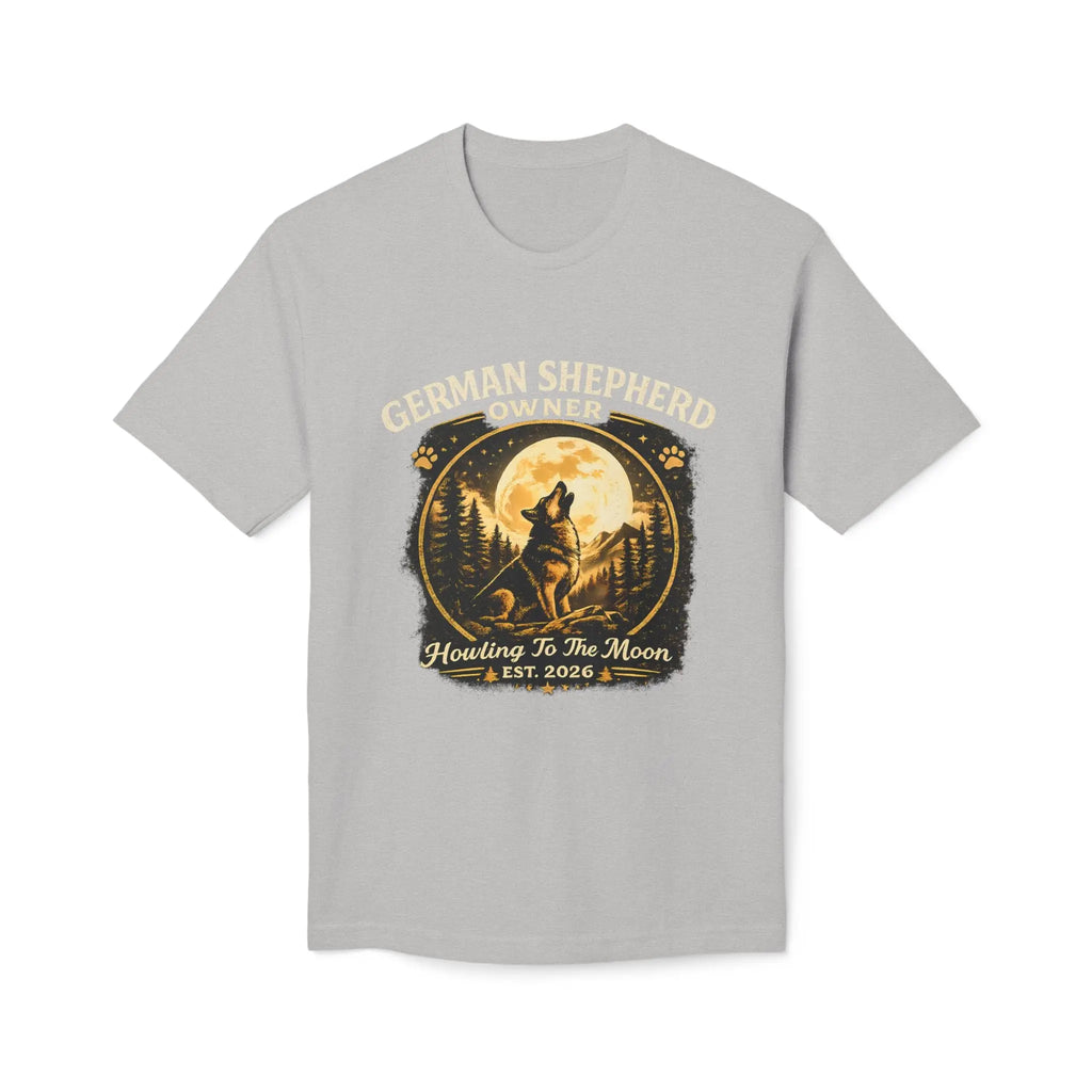 Howling to the Moon German Shepherd T-Shirt — Dog Owner Gift Printify