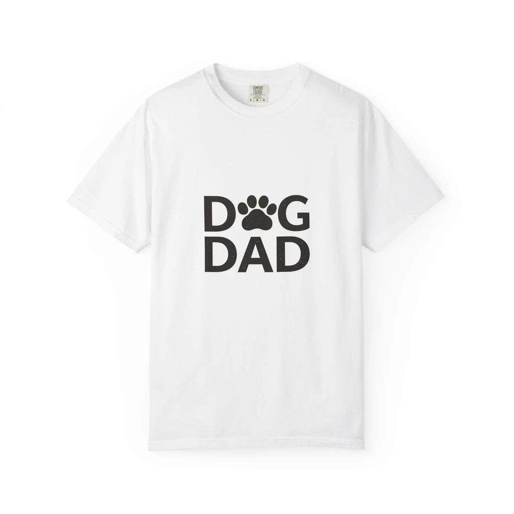 Dog Dad T-Shirt — Paw Print Graphic Tee for Dog Lovers