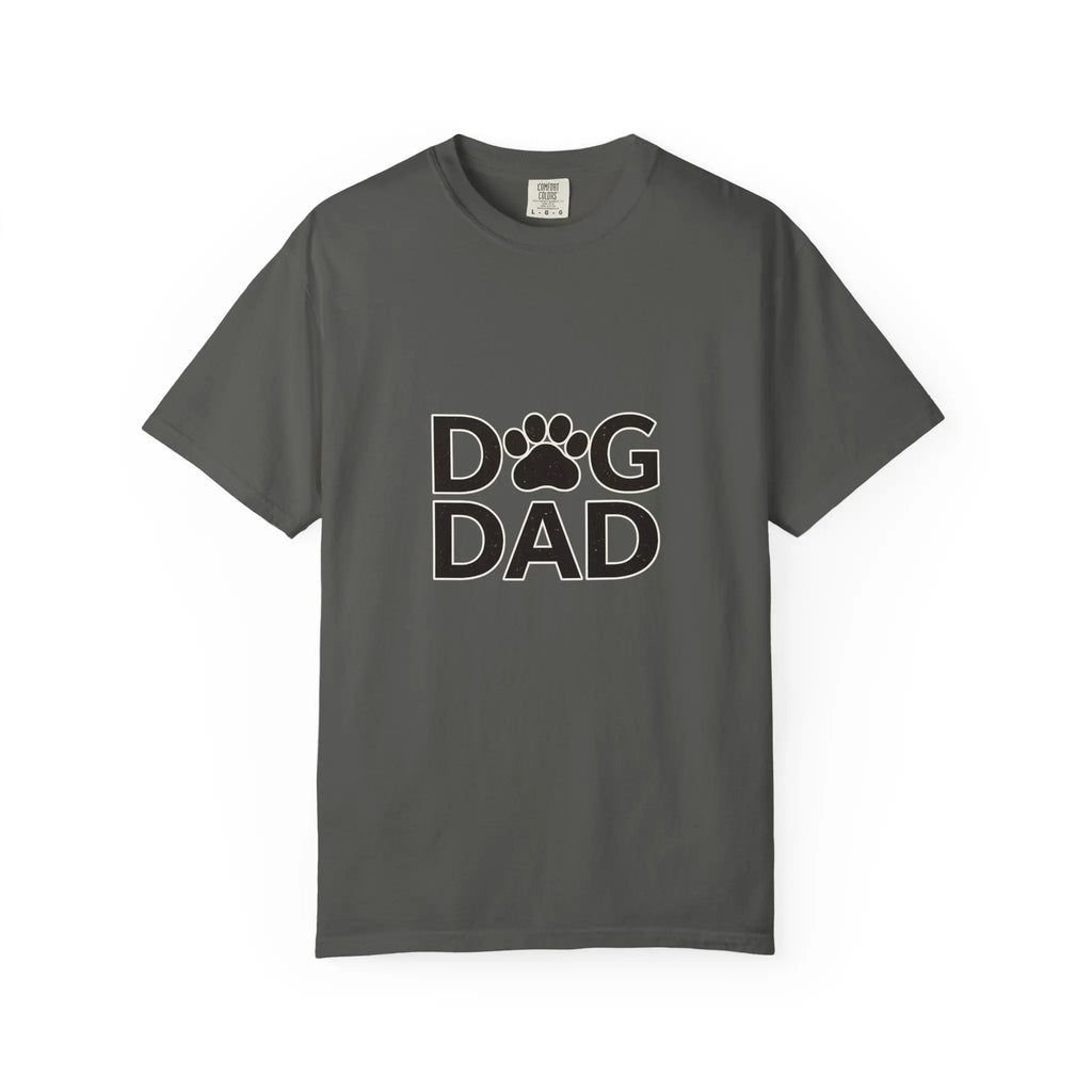Dog Dad T-Shirt — Paw Print Graphic Tee for Dog Lovers