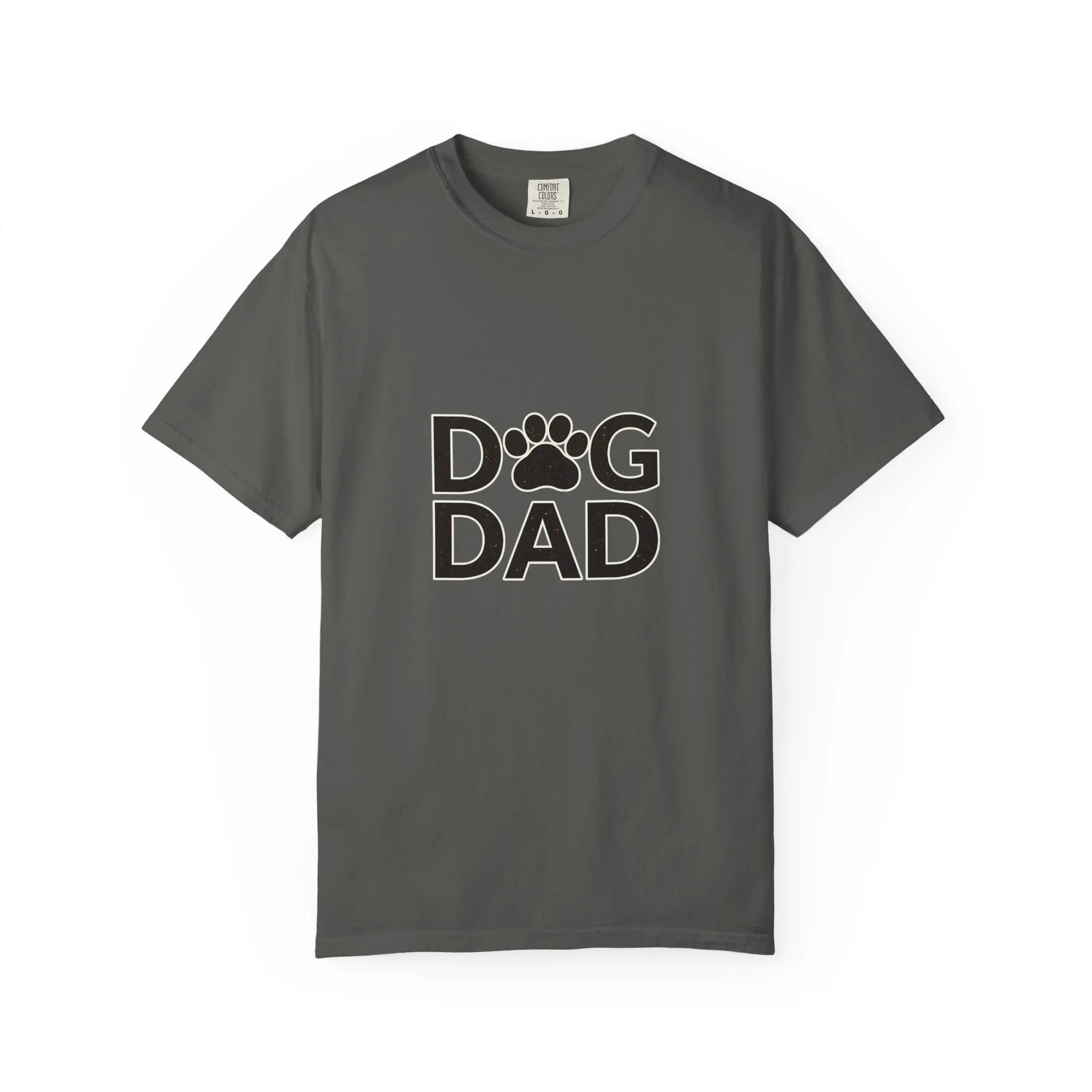 Dog Dad T-Shirt — Paw Print Graphic Tee for Dog Lovers