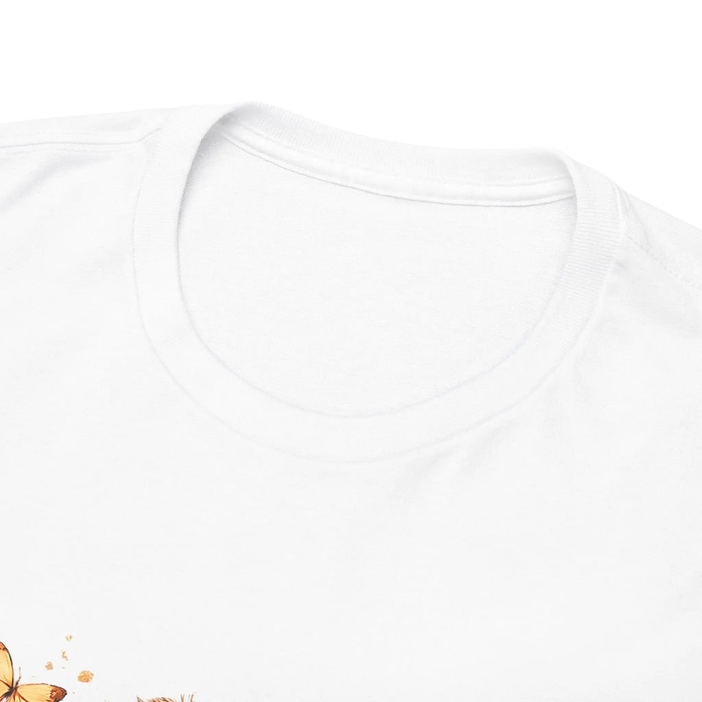 Golden Retriever Floral Tee — Happy Dog with Sunflowers Graphic T-Shirt Printify