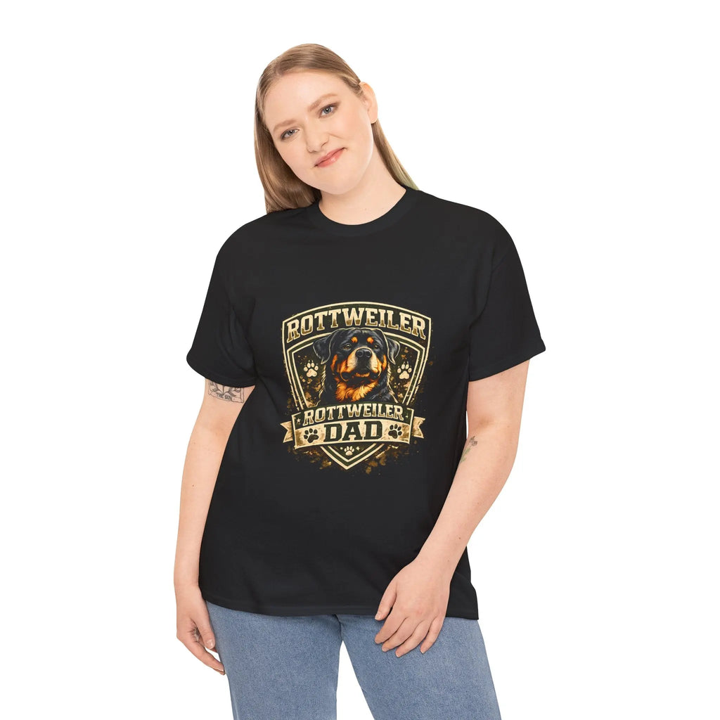 Rottweiler Dad T-Shirt — Proud Rottweiler Owner Tee, Dog Dad Gift