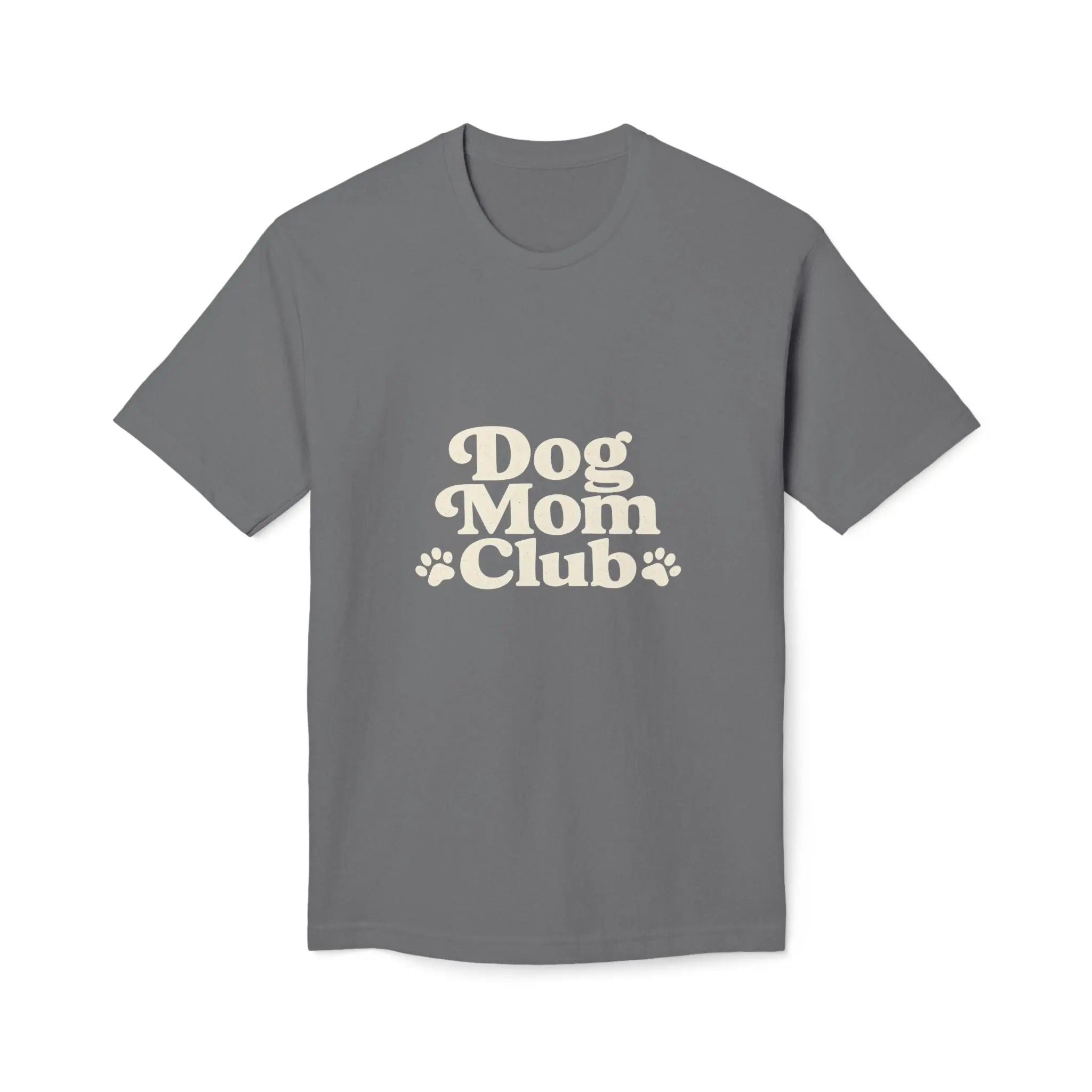 Dog Mom Club T-Shirt — Cute Paw Print Graphic Tee for Dog Lovers Printify