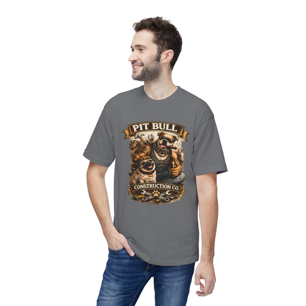 Pit Bull Construction Co. T-Shirt — Vintage Working Dog Graphic Tee