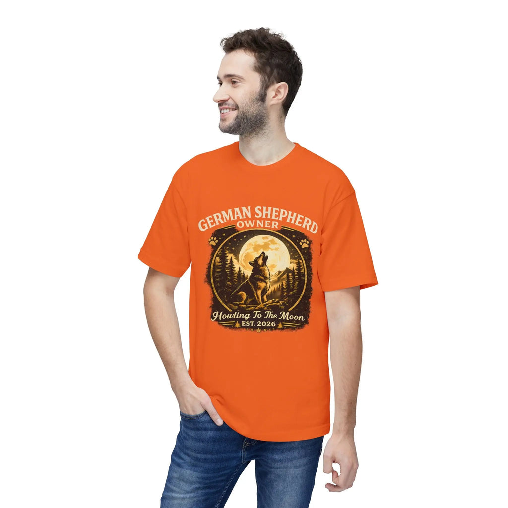 Howling to the Moon German Shepherd T-Shirt — Dog Owner Gift Printify