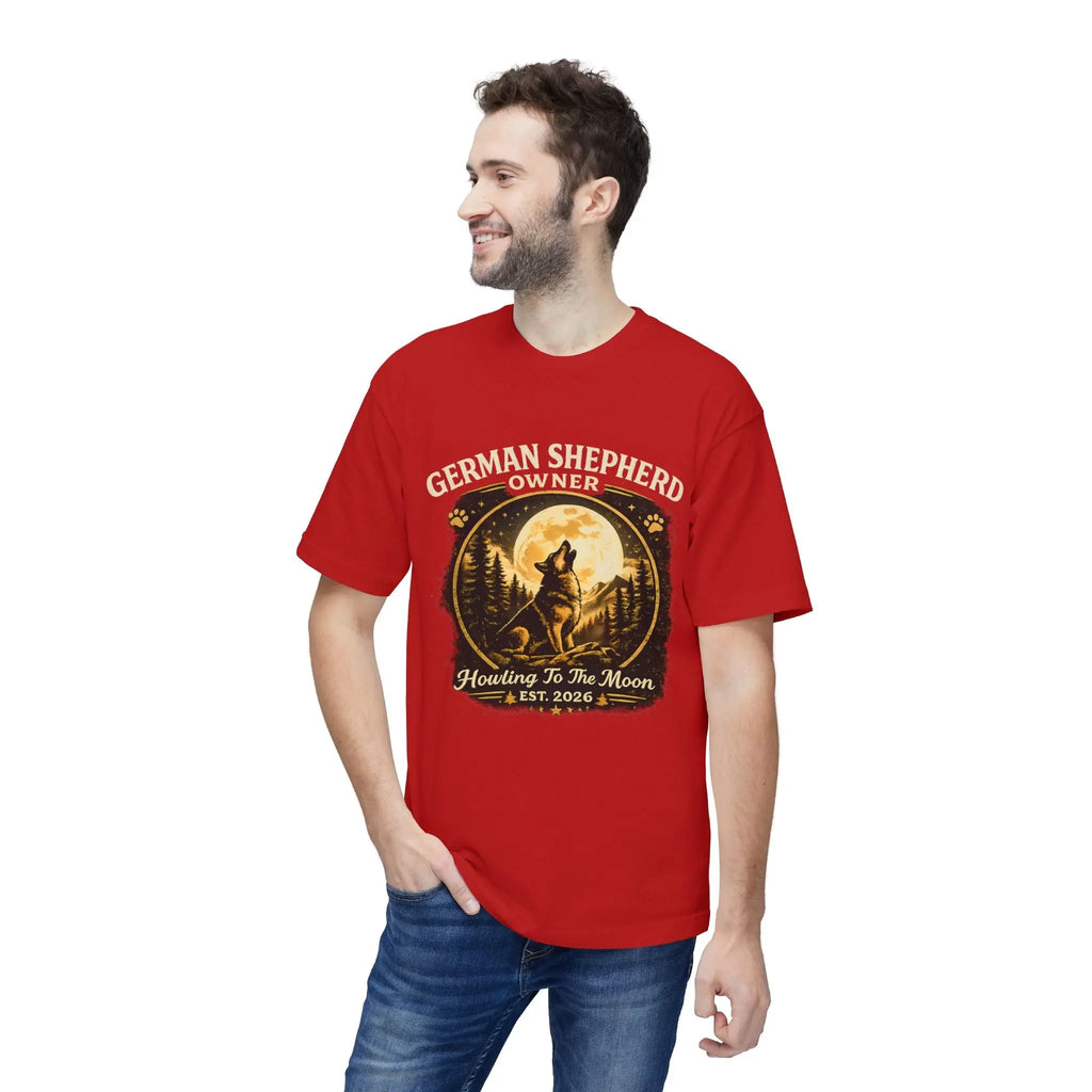 Howling to the Moon German Shepherd T-Shirt — Dog Owner Gift Printify