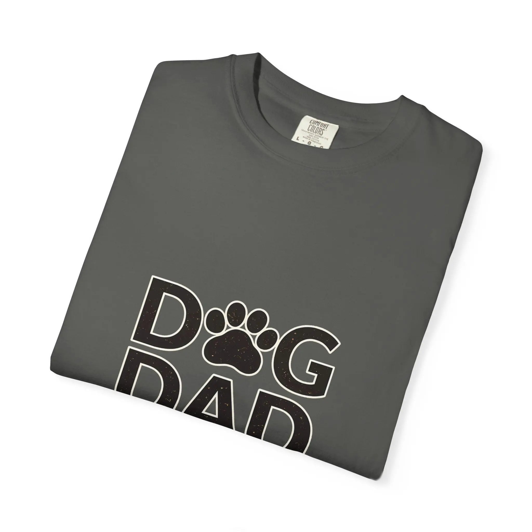 Dog Dad T-Shirt — Paw Print Graphic Tee for Dog Lovers