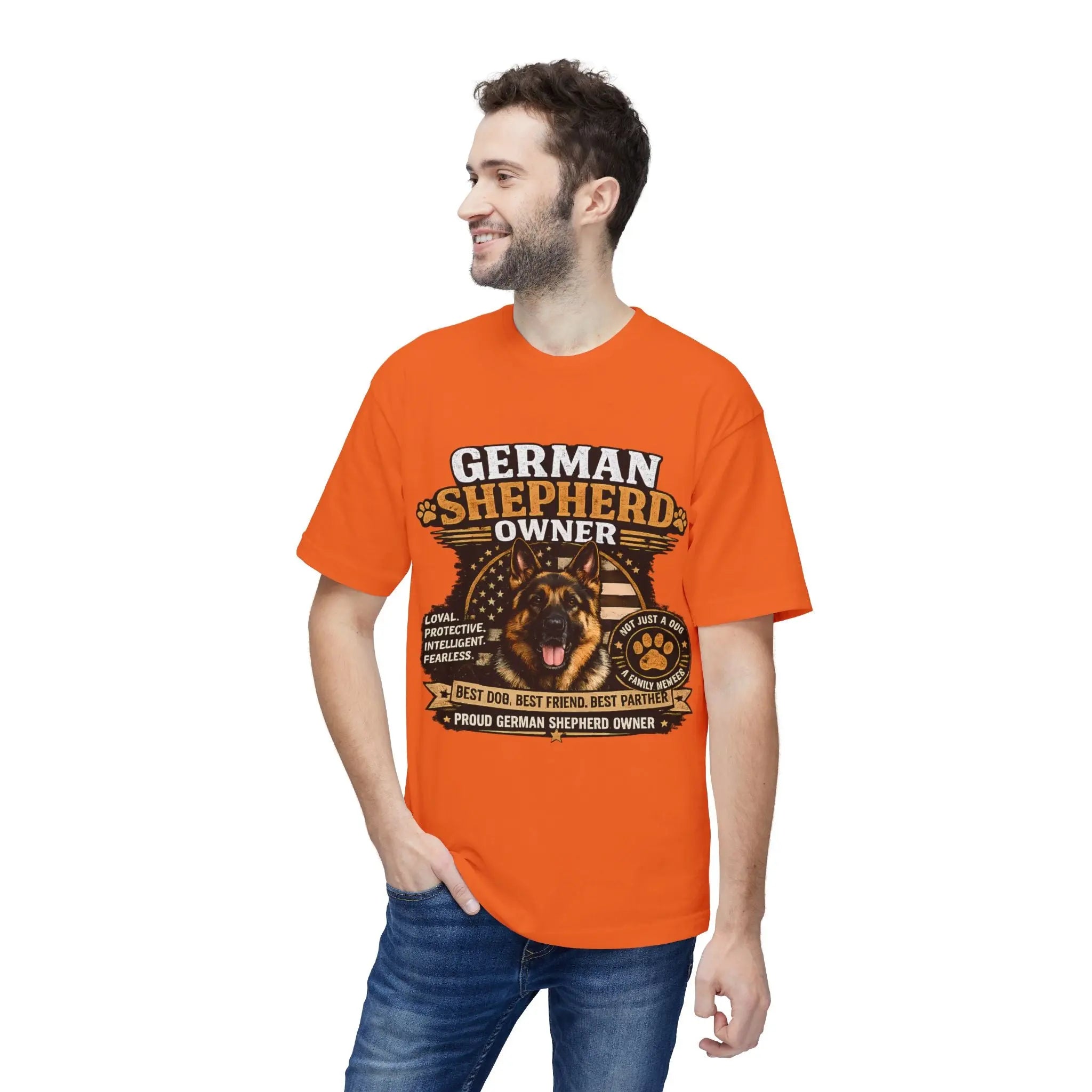 German Shepherd Owner T-Shirt — Proud GSD Dog Dad/Mom Gift Printify