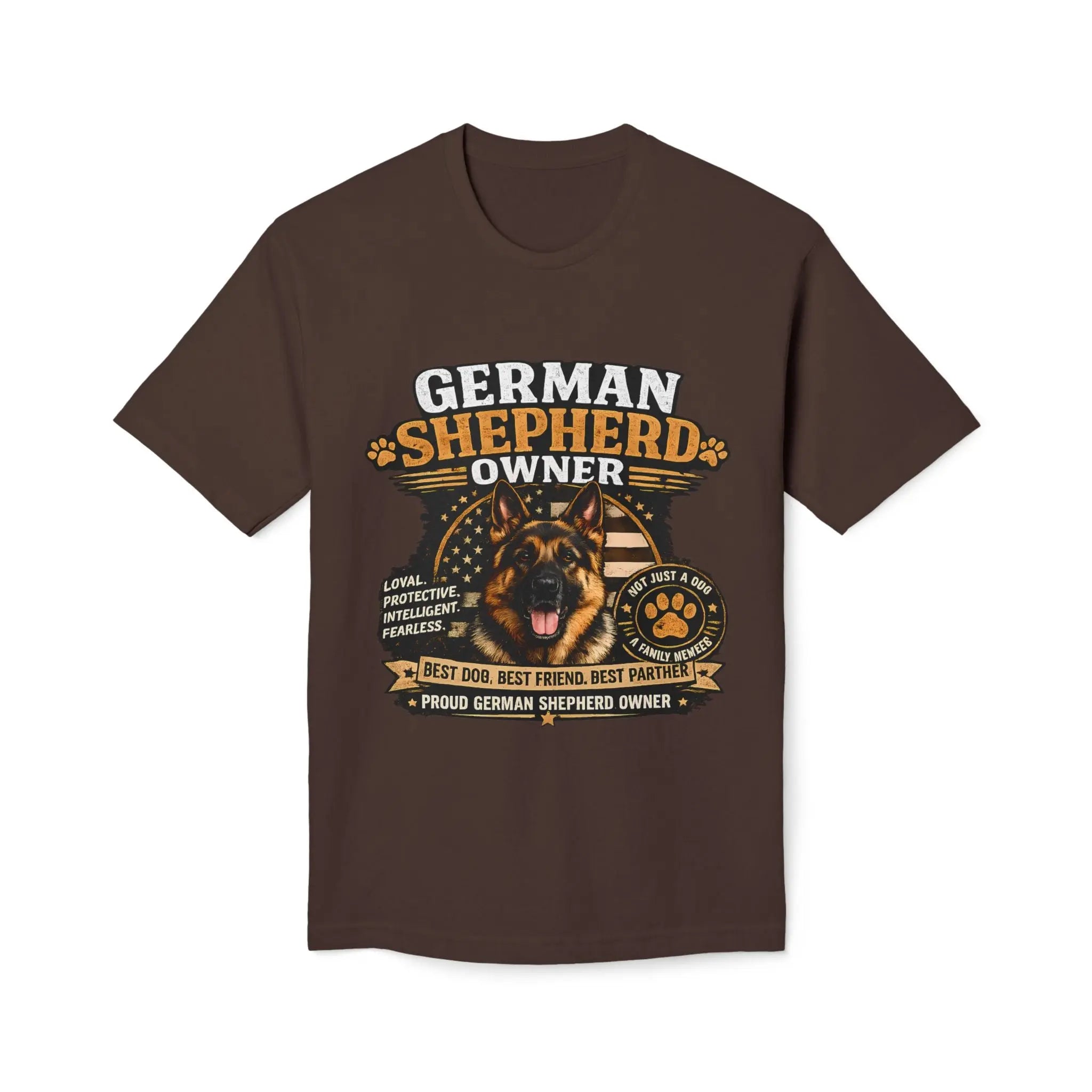 German Shepherd Owner T-Shirt — Proud GSD Dog Dad/Mom Gift Printify