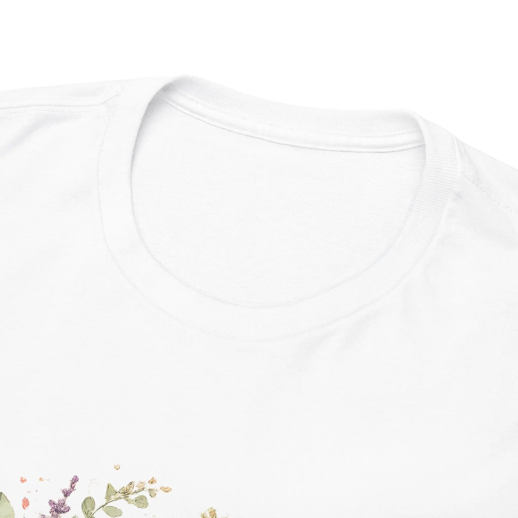 Golden Retriever Floral Tee — Happy Dog with Sunflowers & Roses Printify