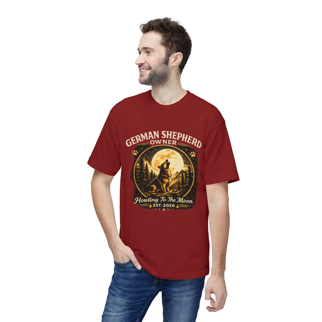 Howling to the Moon German Shepherd T-Shirt — Dog Owner Gift Printify