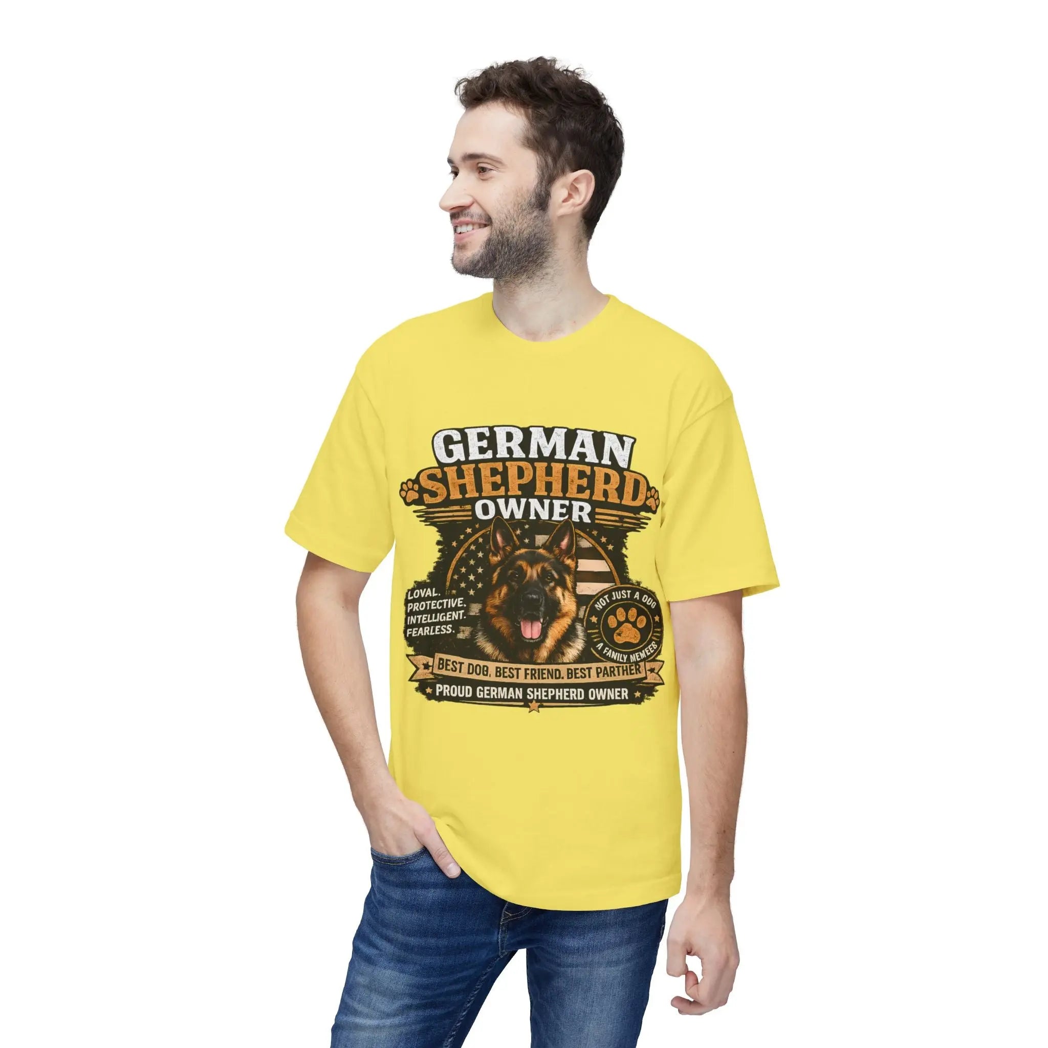 German Shepherd Owner T-Shirt — Proud GSD Dog Dad/Mom Gift Printify